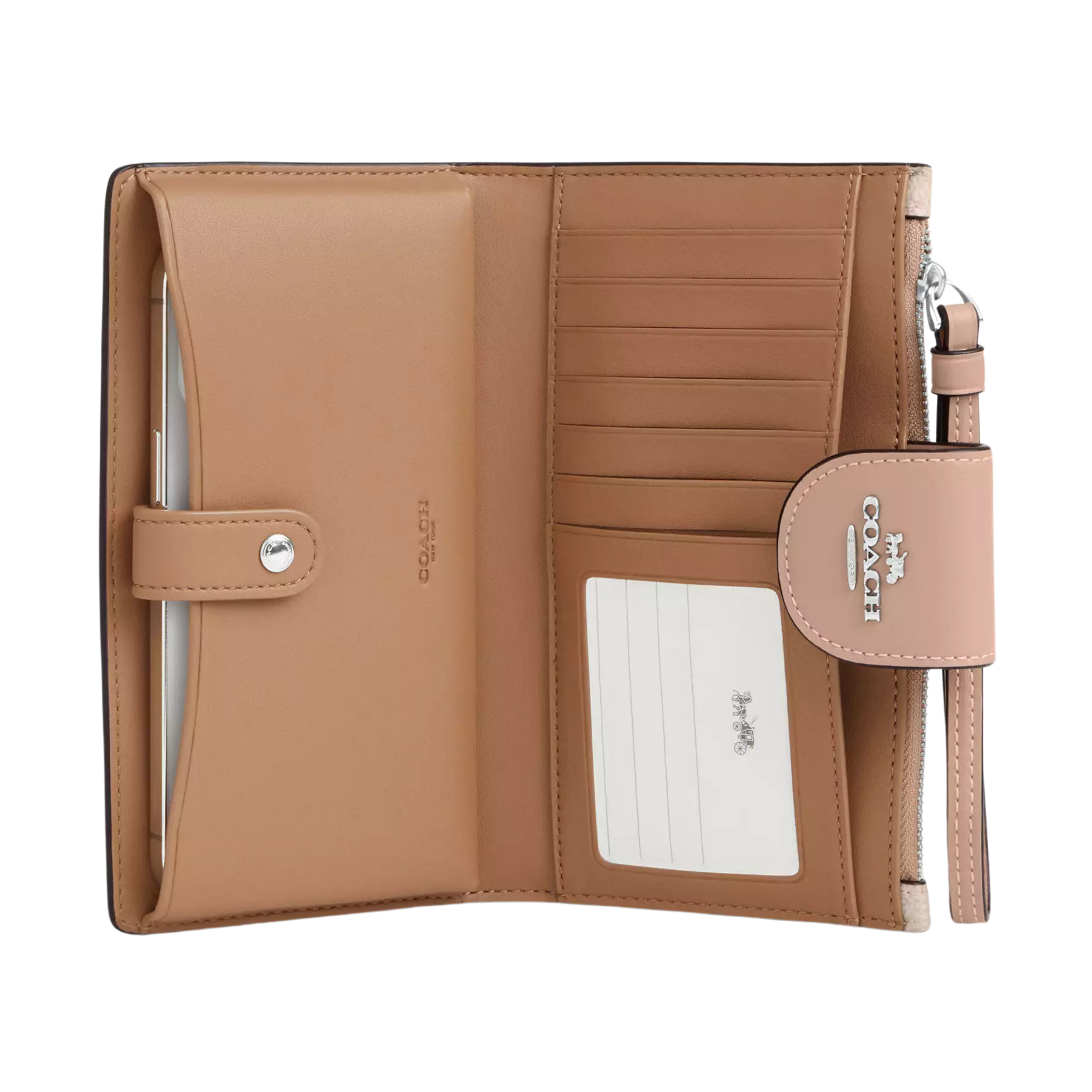 Coach Women Phone Wallet - Silver