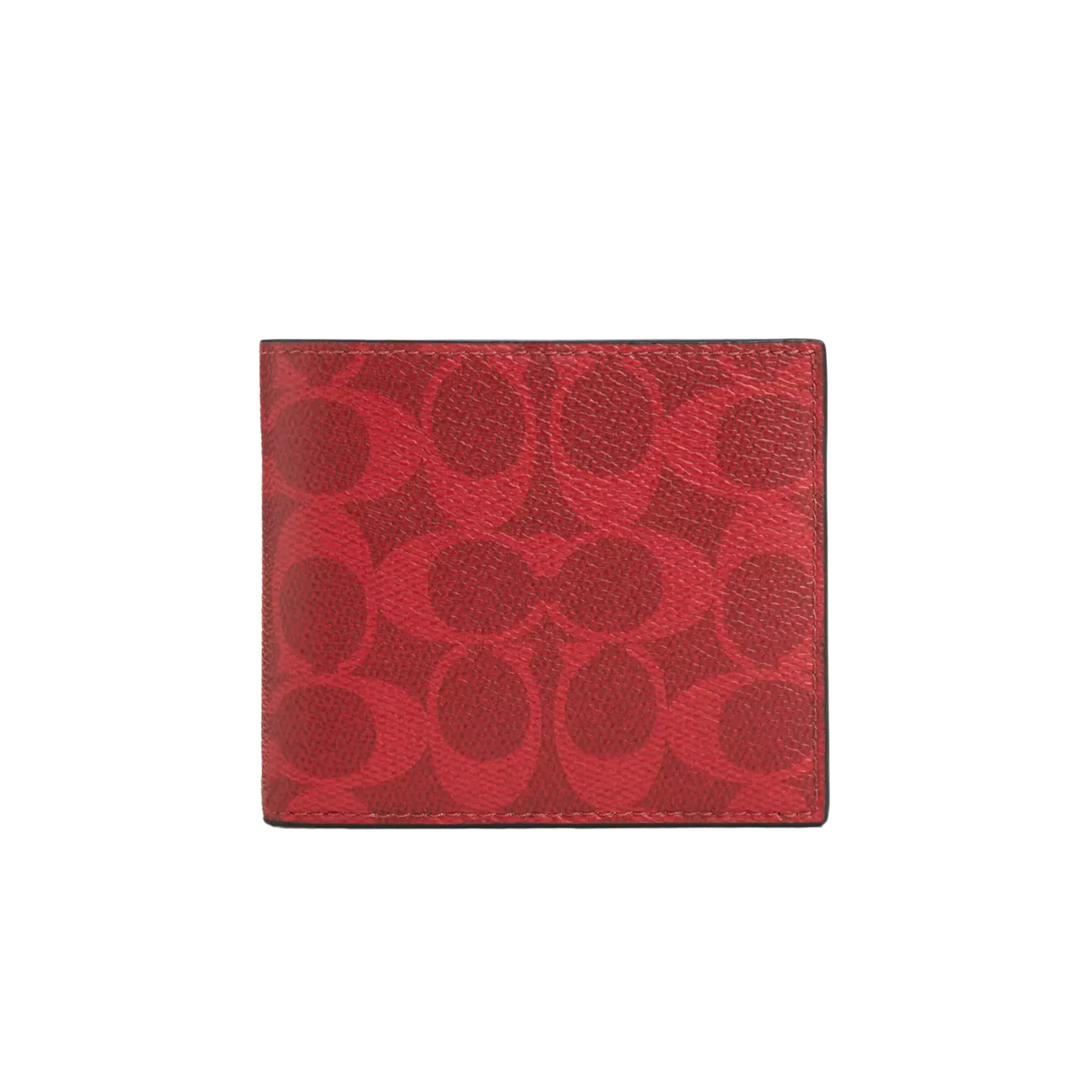 Coach Men Id Billfold Wallet - Bold Red
