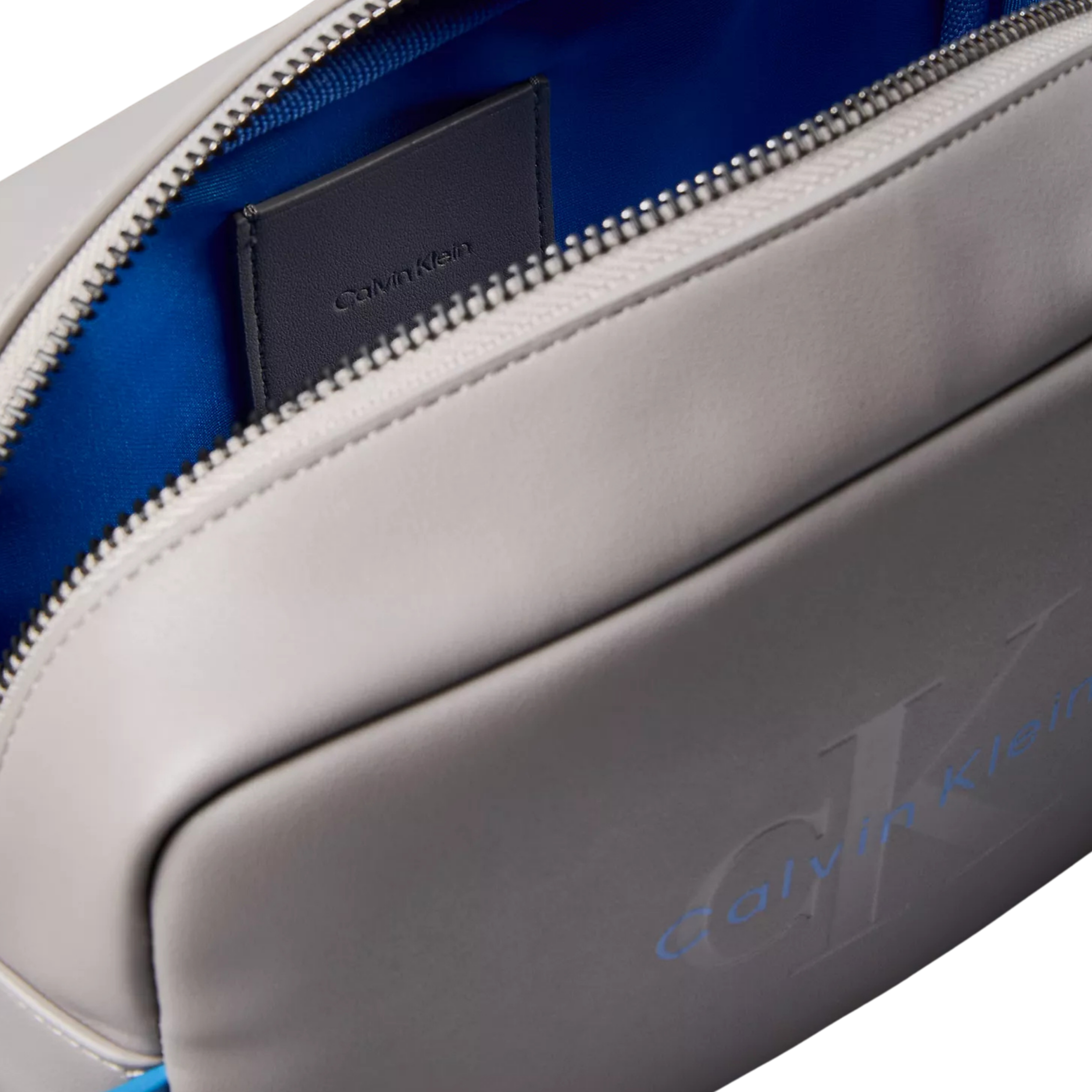 Calvin Klein Men Embossed Monologo Dopp Kit - Cloudburst