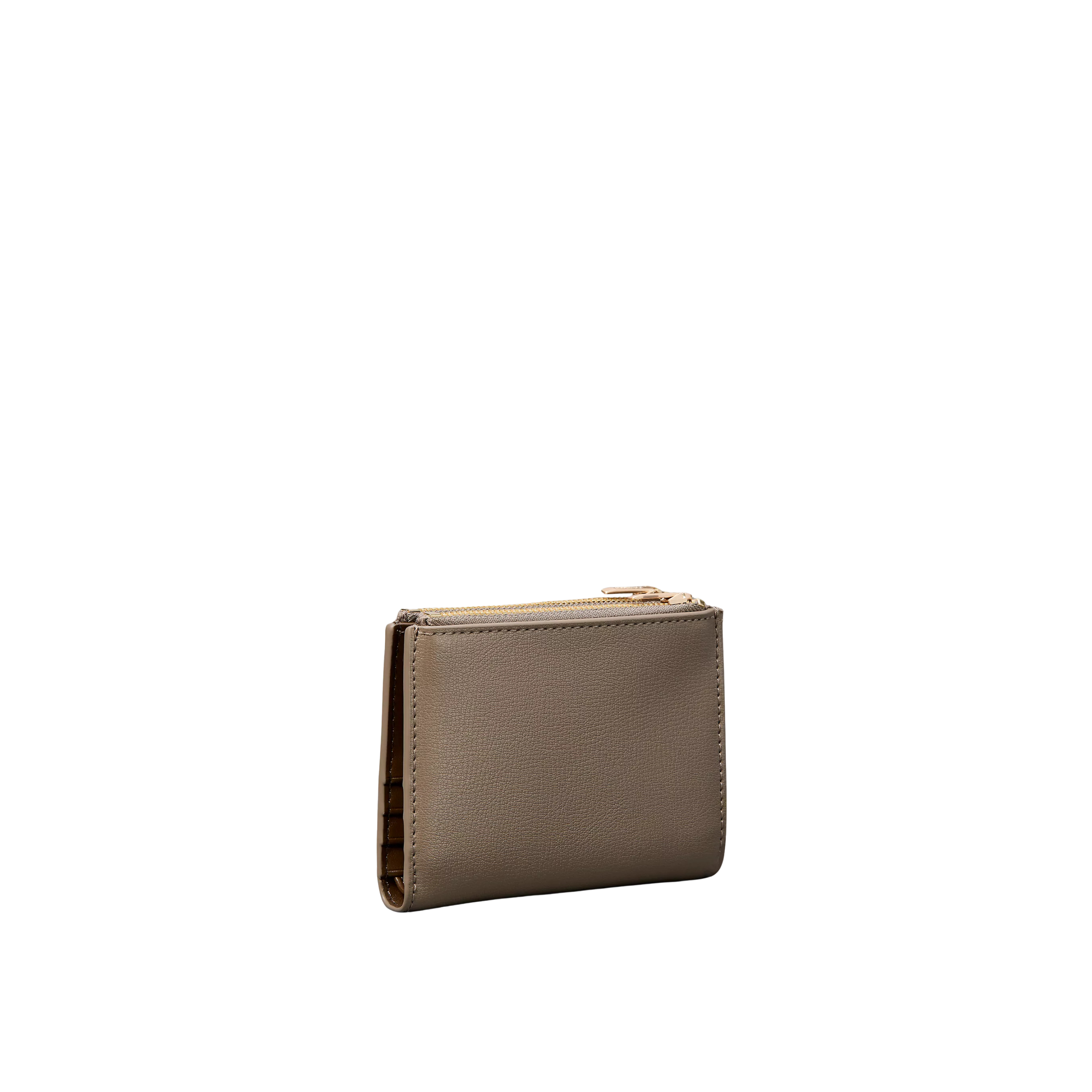 Calvin Klein Women Foil Logo Top Zip Card Case - Desert Taupe