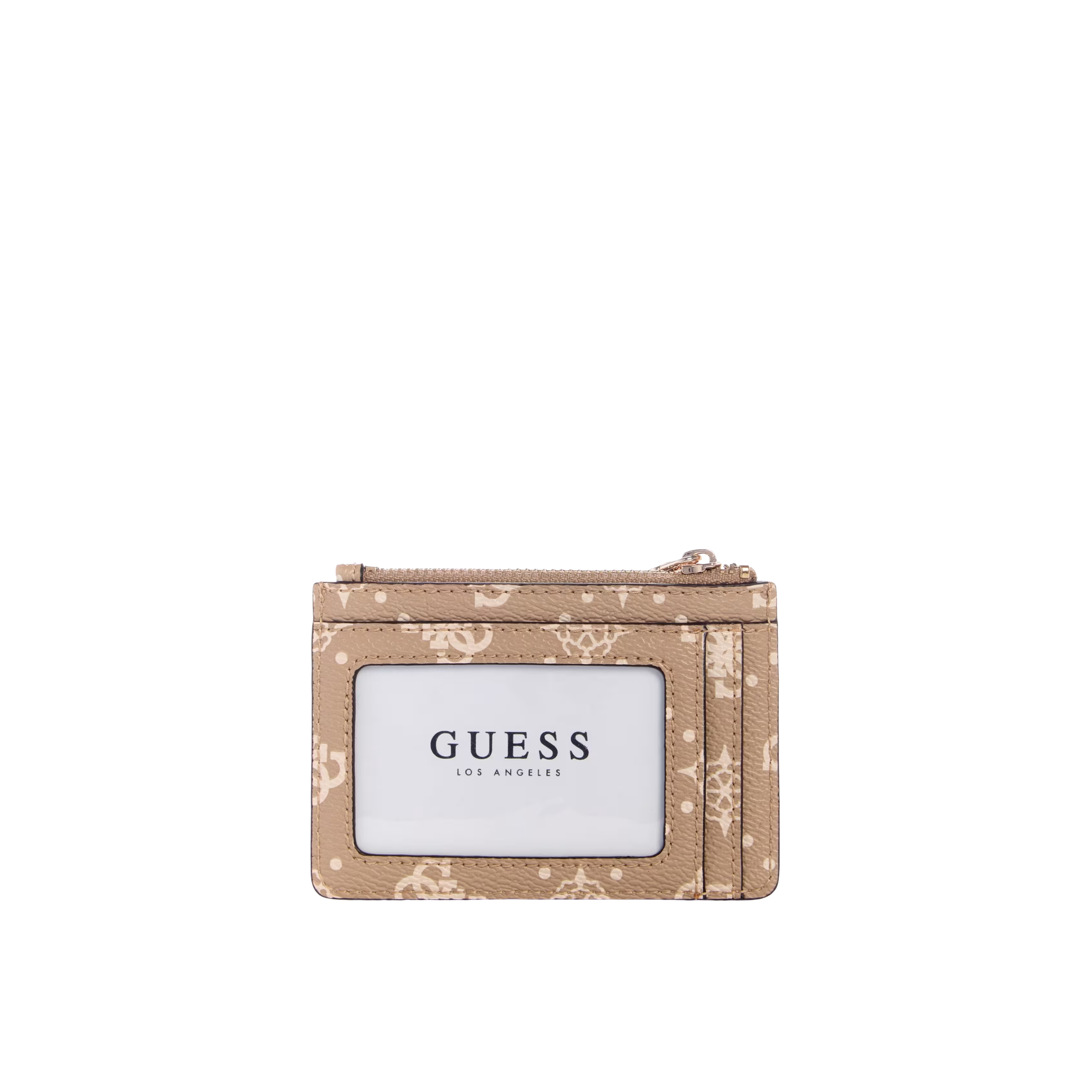 Guess Women Carrie Quattro G Card Case - Beige