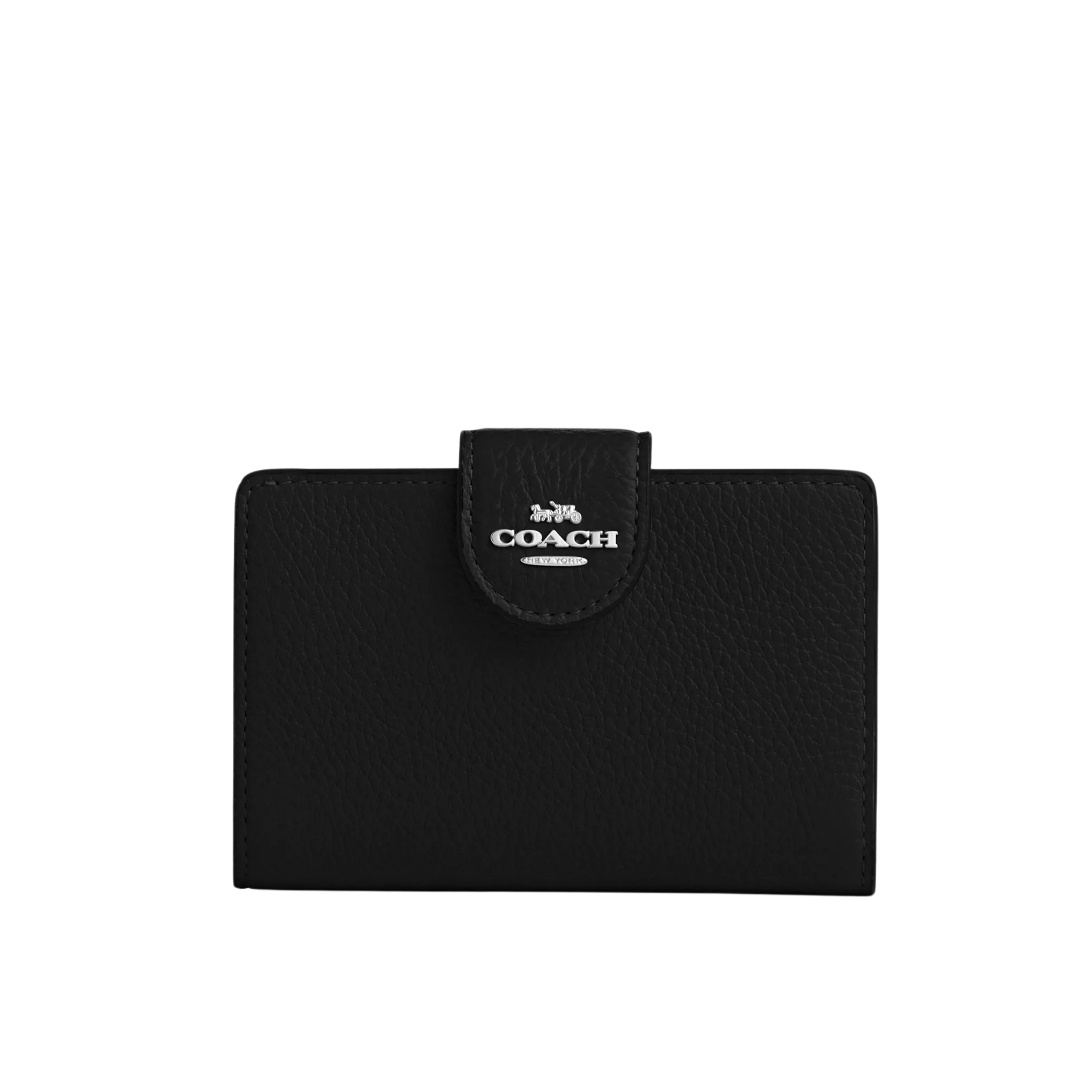 Coach Women Medium Corner Zip Wallet - Silver