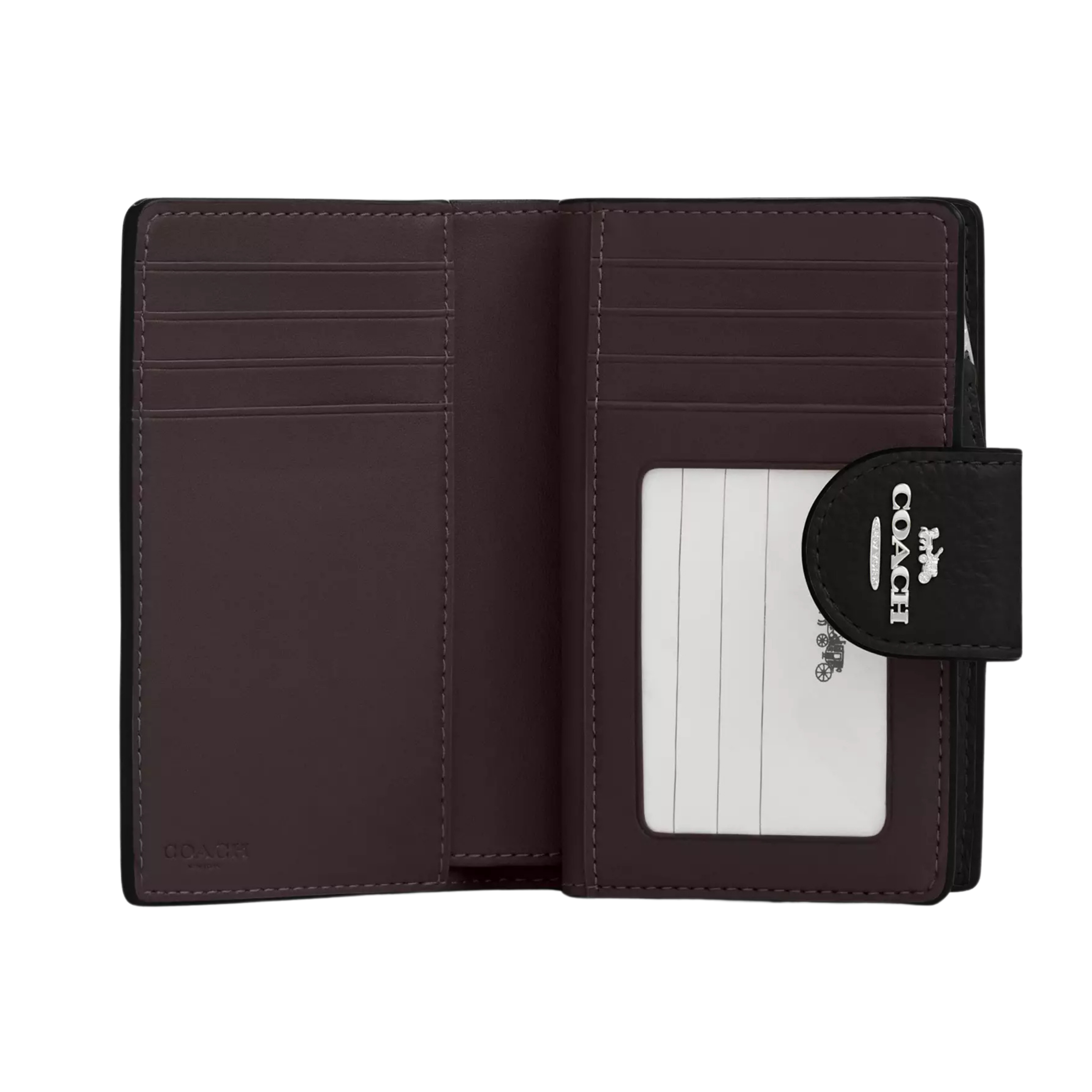 Coach Women Medium Corner Zip Wallet - Silver