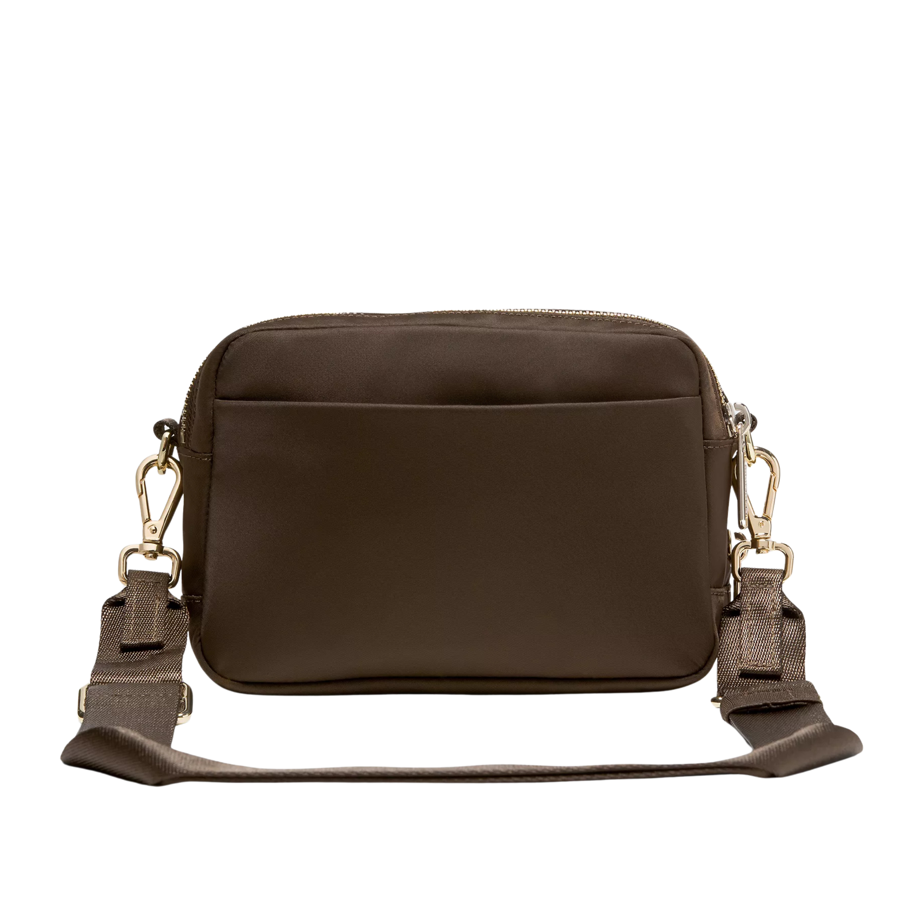 Lululemon Everywhere Crossbody Bag 2L Metal Hardware - Walnut Crunch Gold
