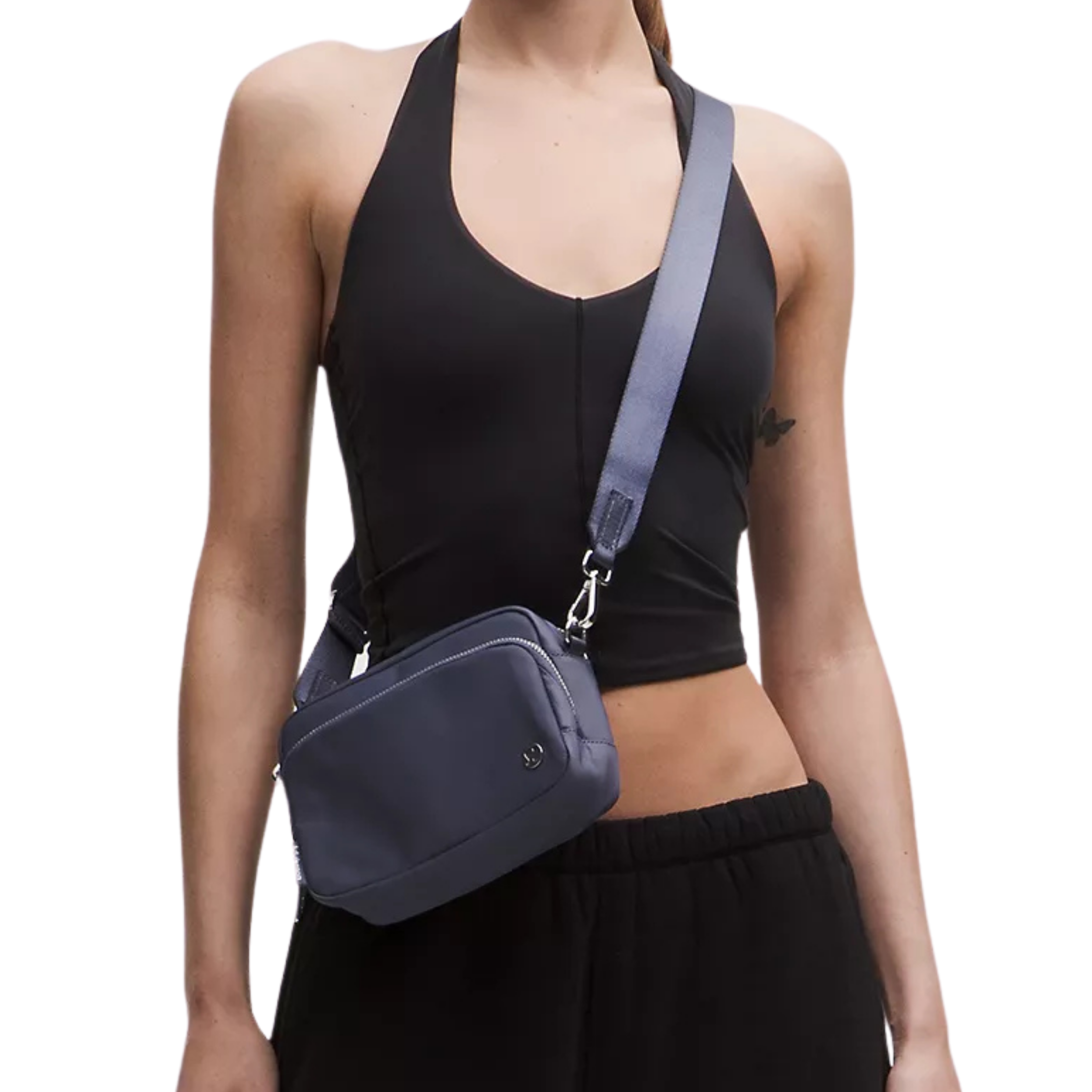 Lululemon Everywhere Crossbody Bag 2L Metal Hardware - Dusty Diamond Silver