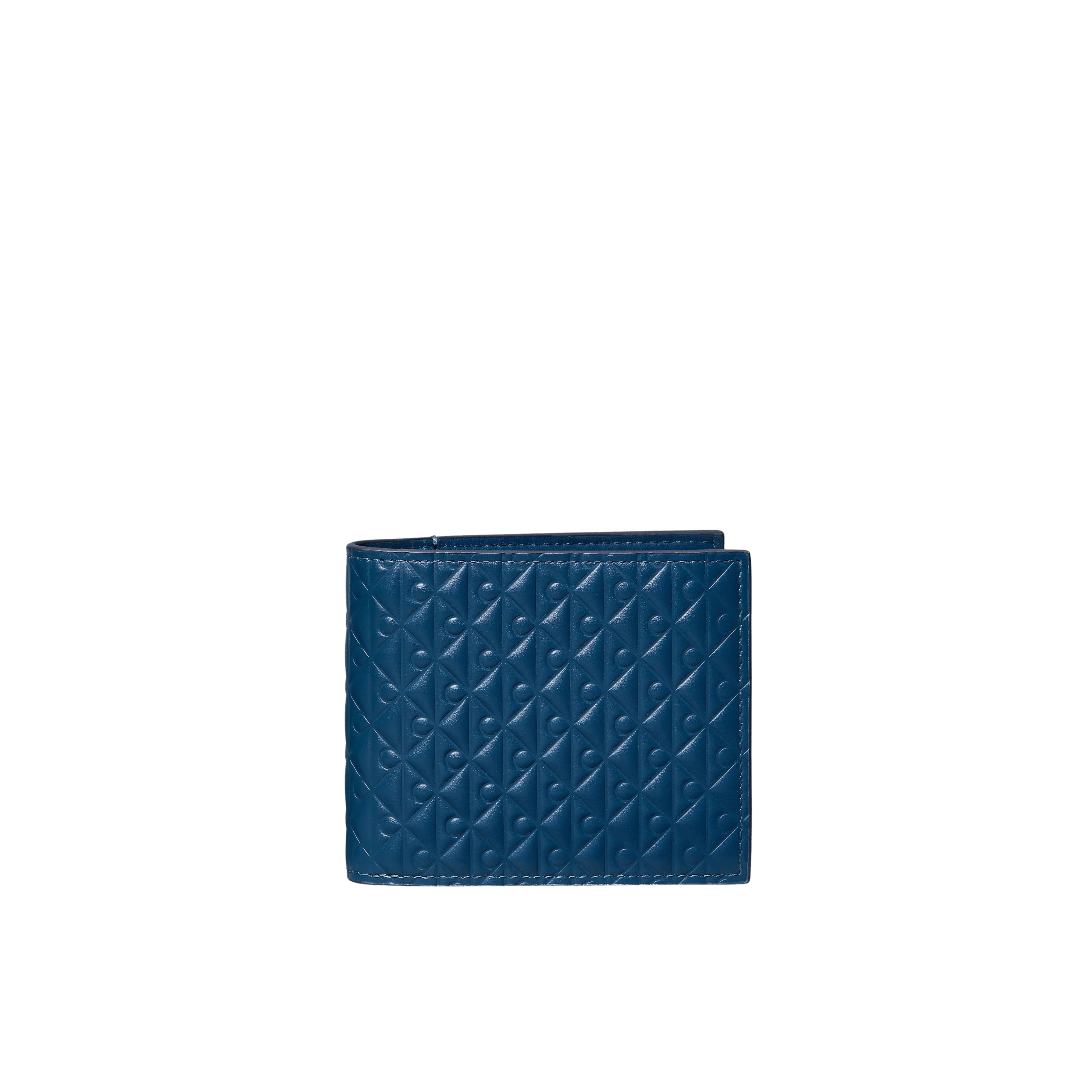 Calvin Klein Men Embossed Allover Monogram Bifold Wallet with Coin Pouch - Moonlit Ocean