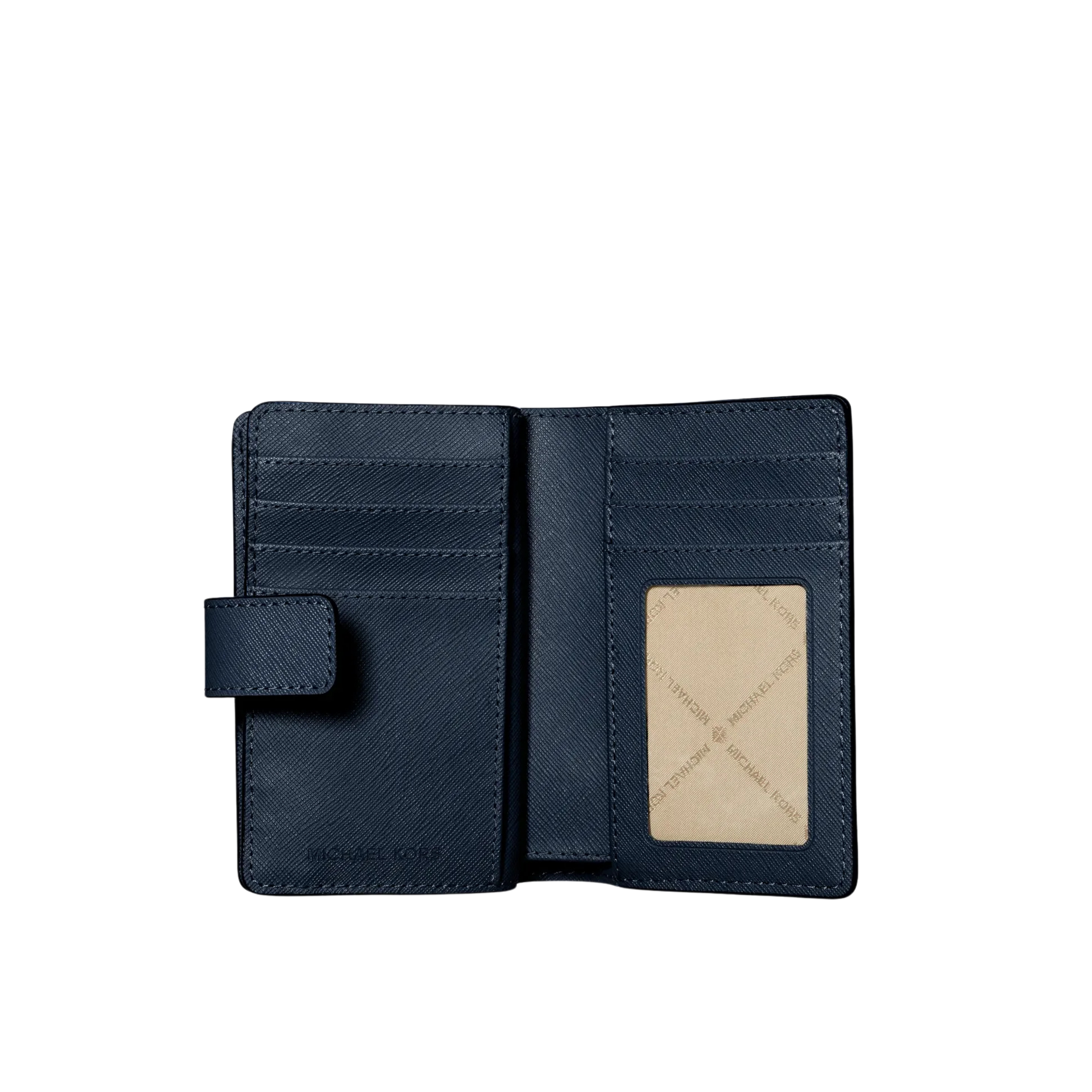 Michael Kors Women Medium Saffiano Leather Wallet - Navy