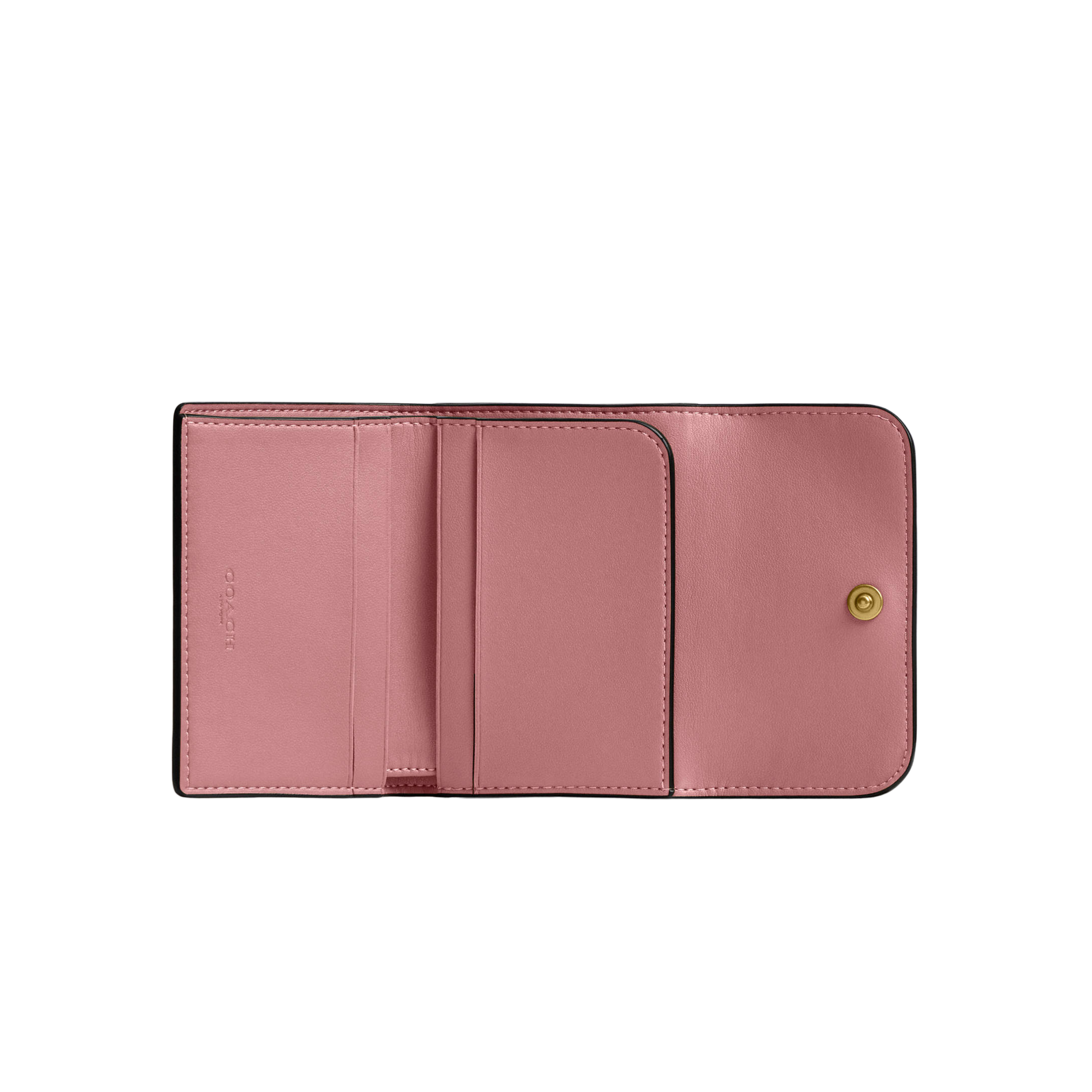 Coach Women Essential Card Holder Wallet - Brass Peony