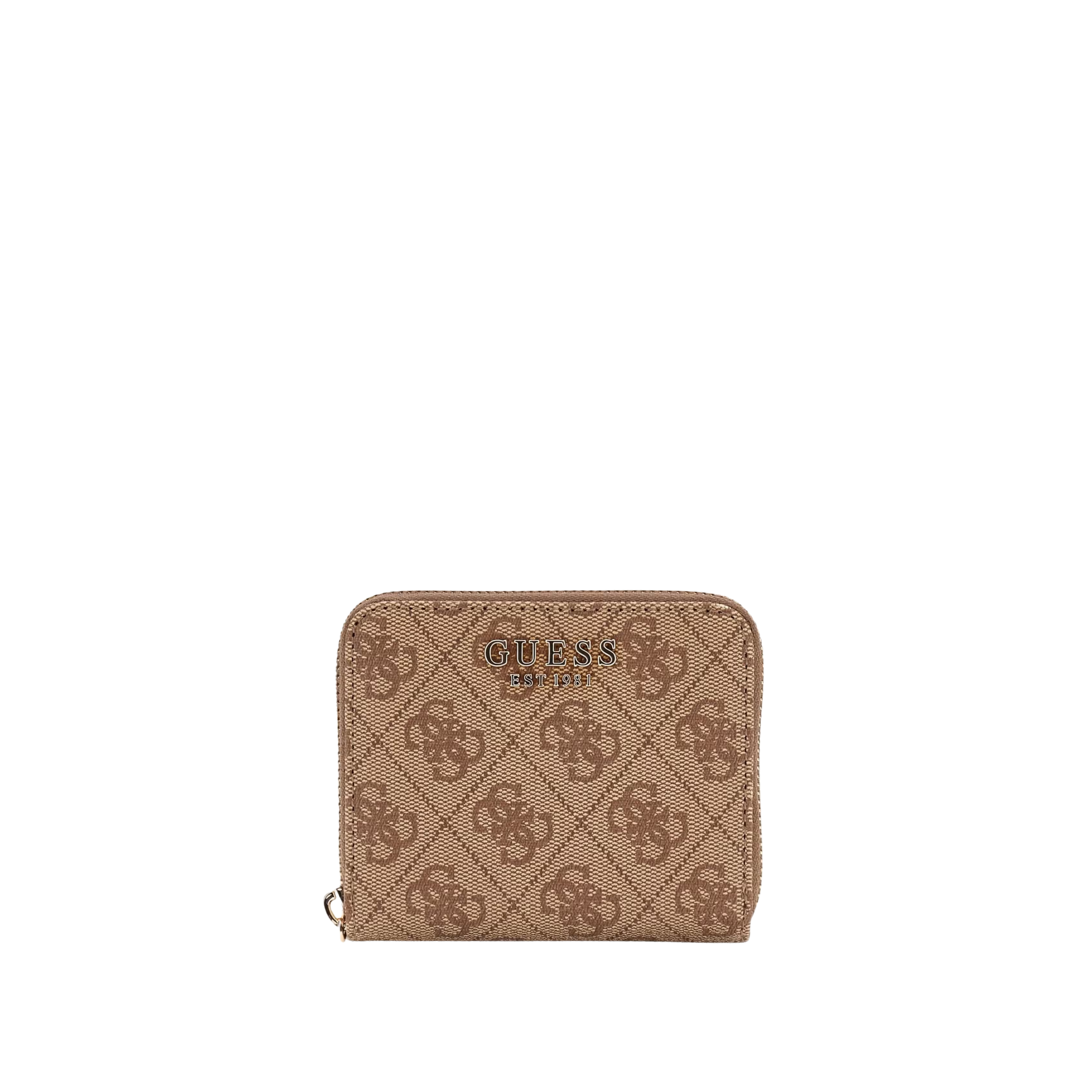 Guess Women Laurel II Small Zip Around Wallet - Latte Logo