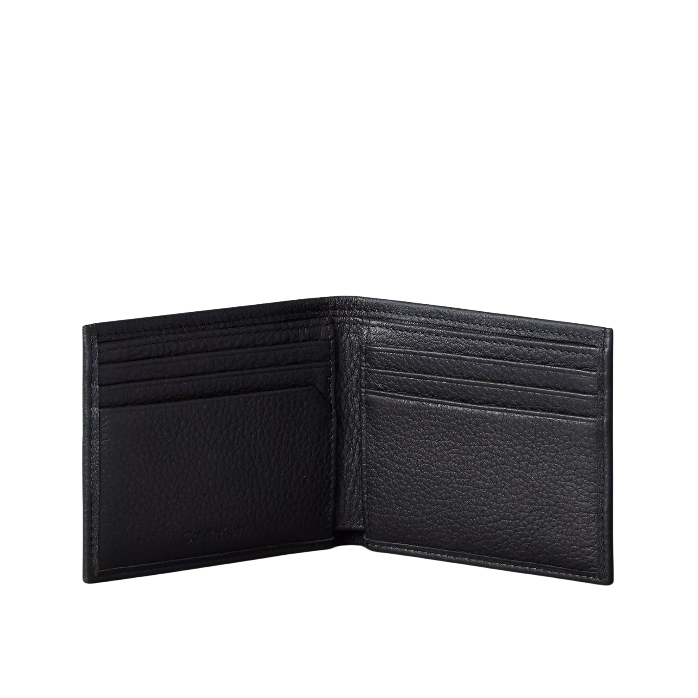 Calvin Klein Men Pebble Grain Leather Bifold Wallet - Black