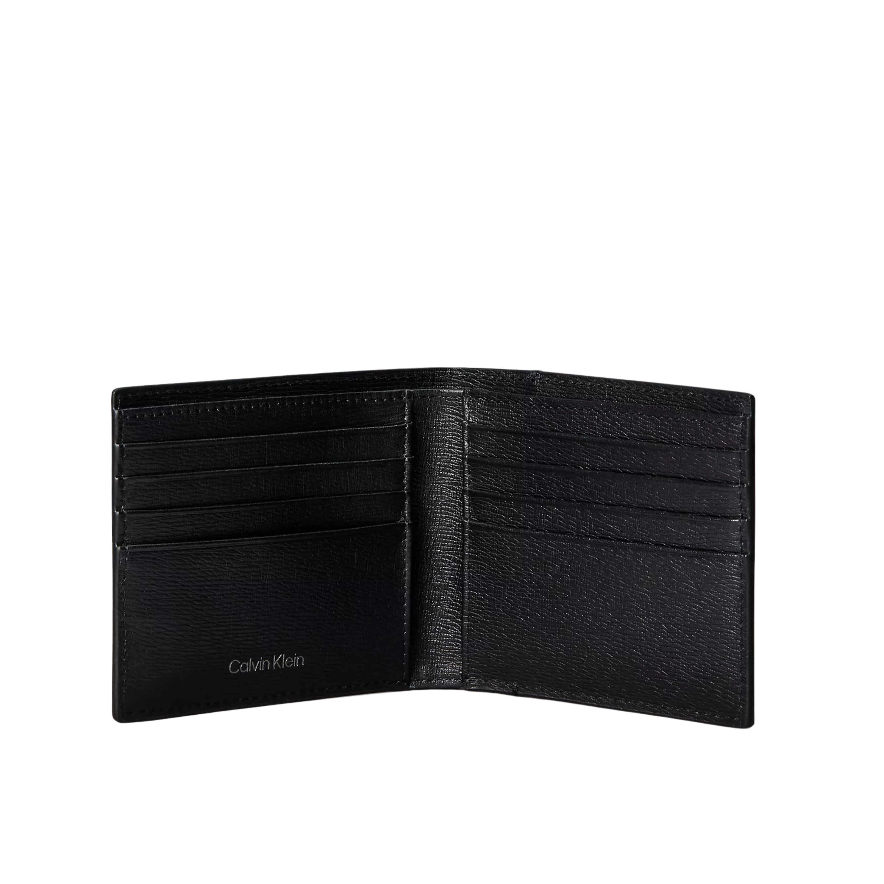 Calvin Klein Men Emblem Logo Bifold Wallet - Black