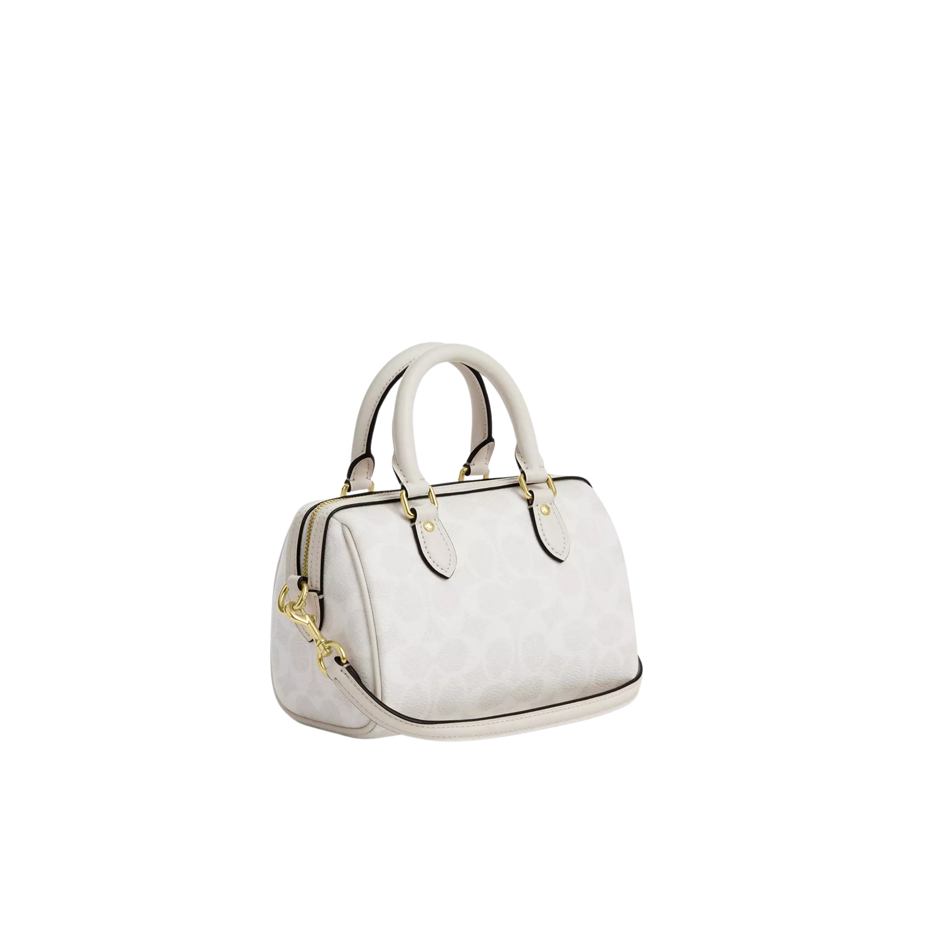 Coach Women Mini Rowan Crossbody Bag - Gold White Chalk