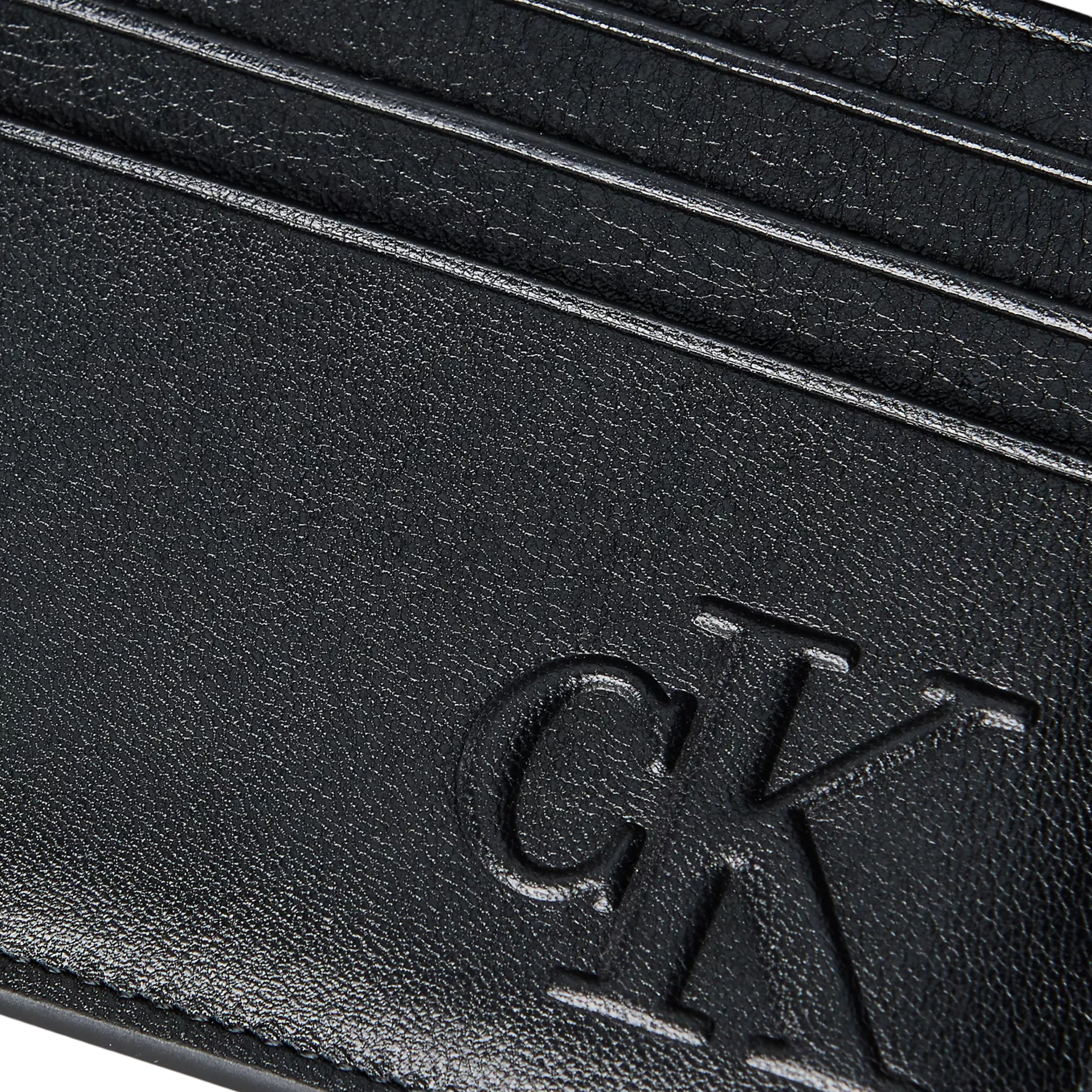 Calvin Klein Men Saffiano Leather Card Case - Black