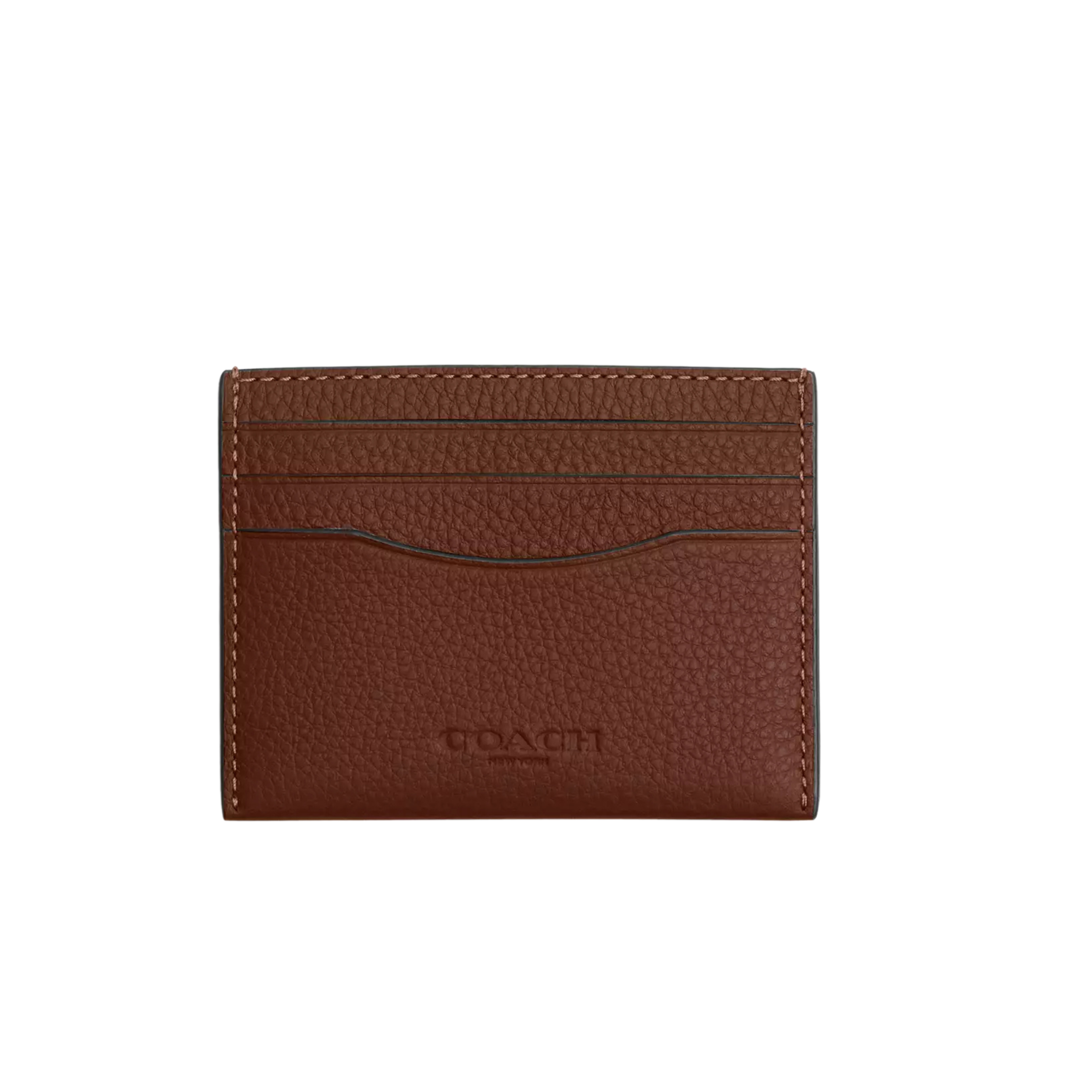 Coach Men Slim Id Card Case - Saddle