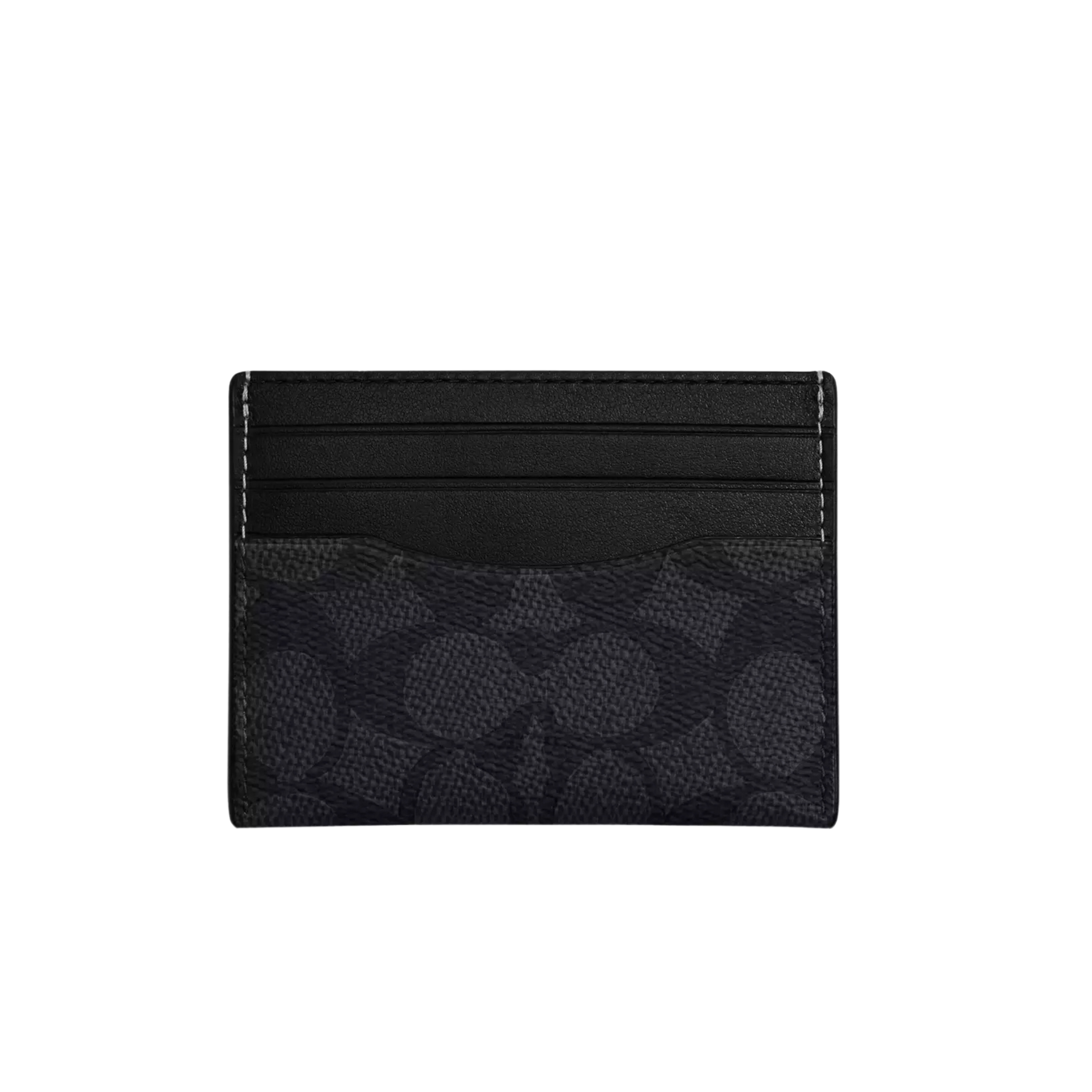 Coach Men Slim Id Card Case - Charcoal Black