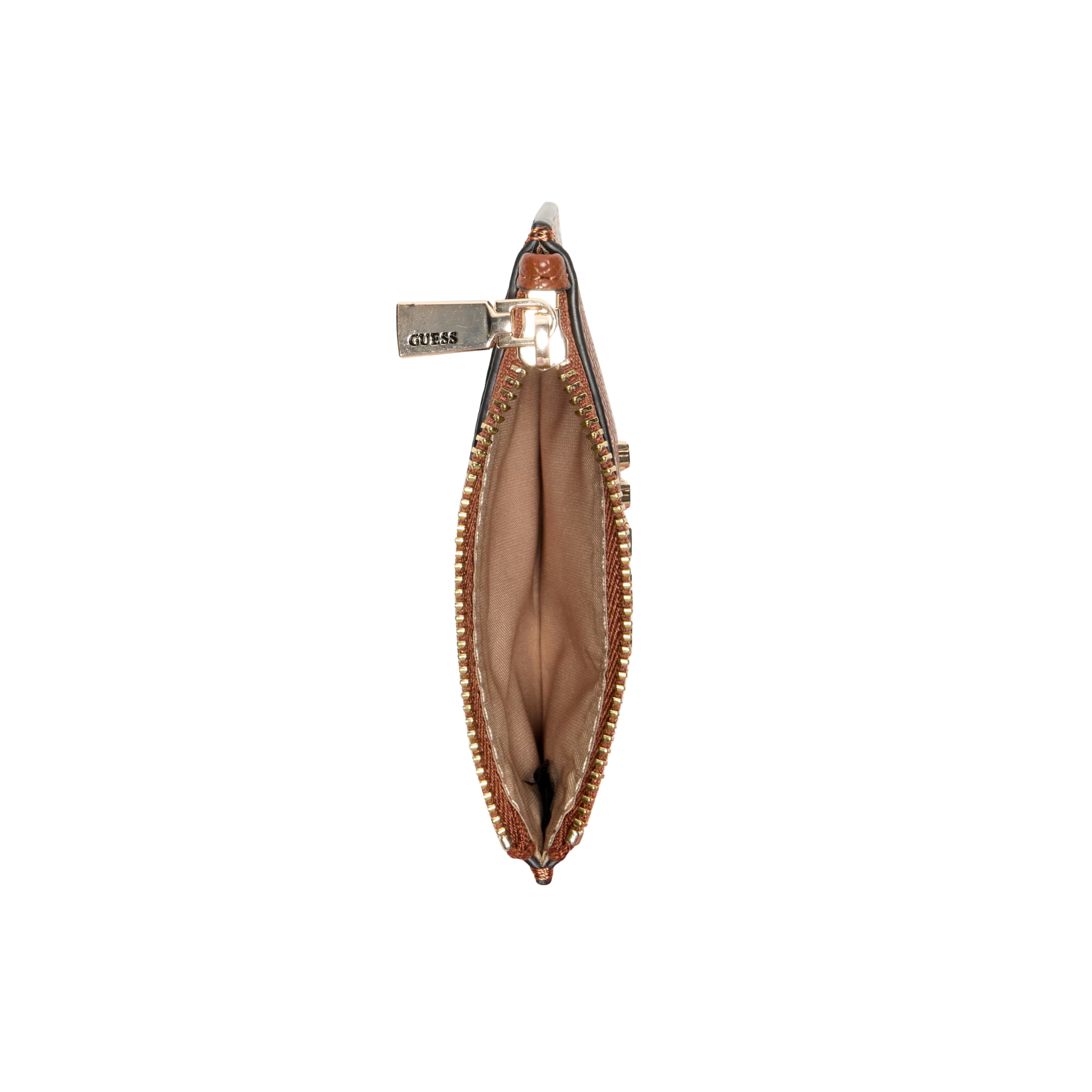 Guess Women Amorette Card Case - Cognac