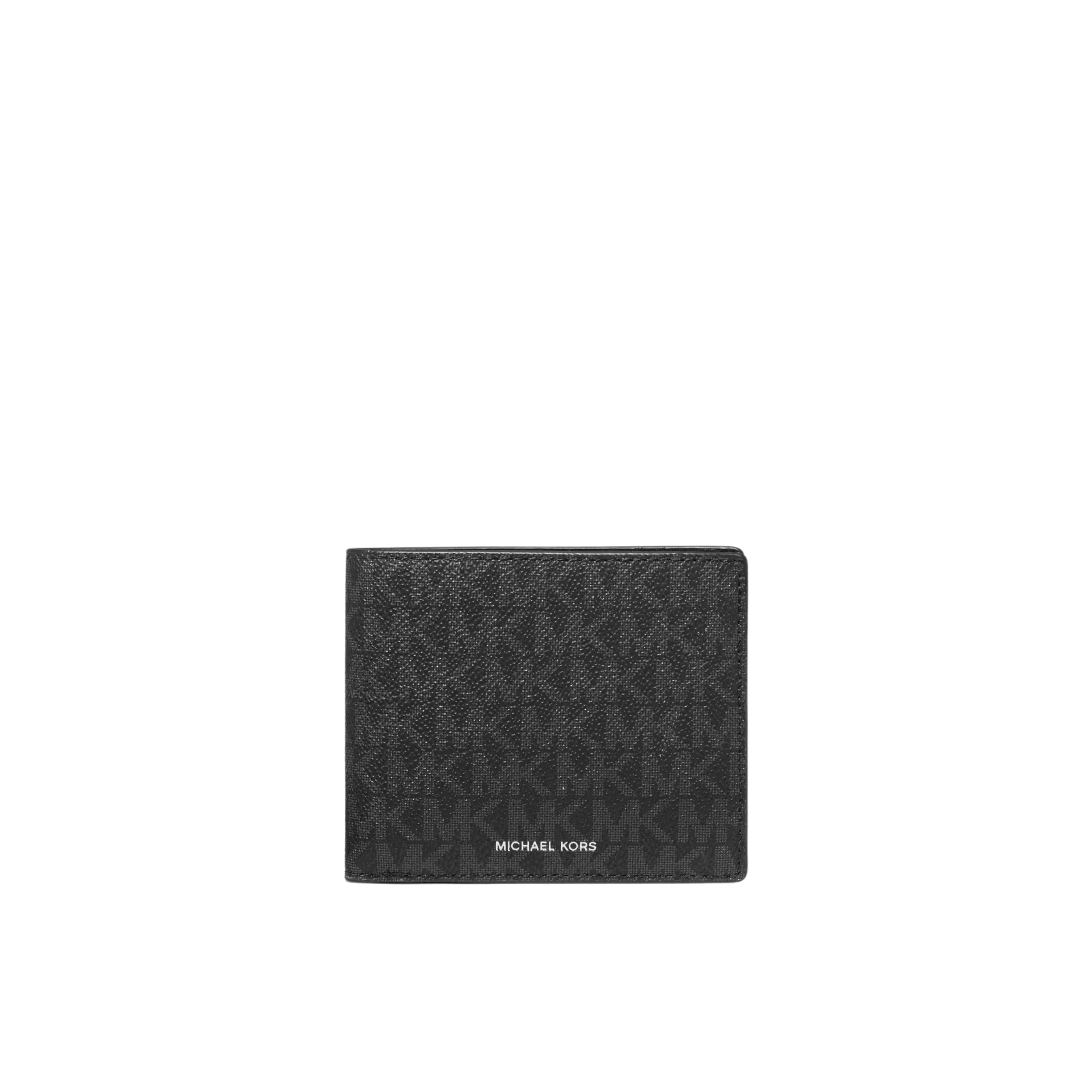 Michael Kors Men Cooper Logo Billfold Wallet With Coin Pouch - Black