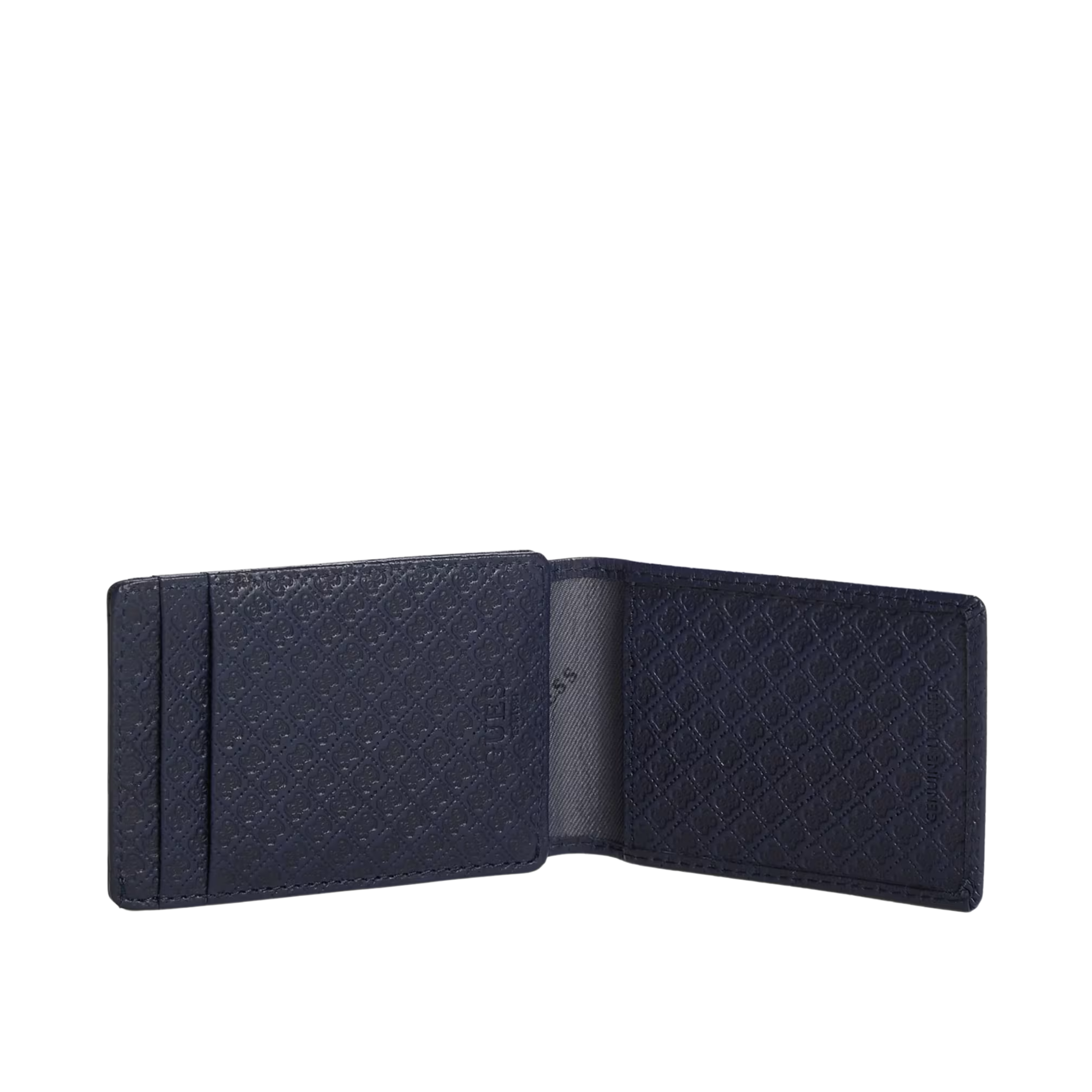 Guess Men Devin Quattro G Magnetic Wallet - Navy Blue