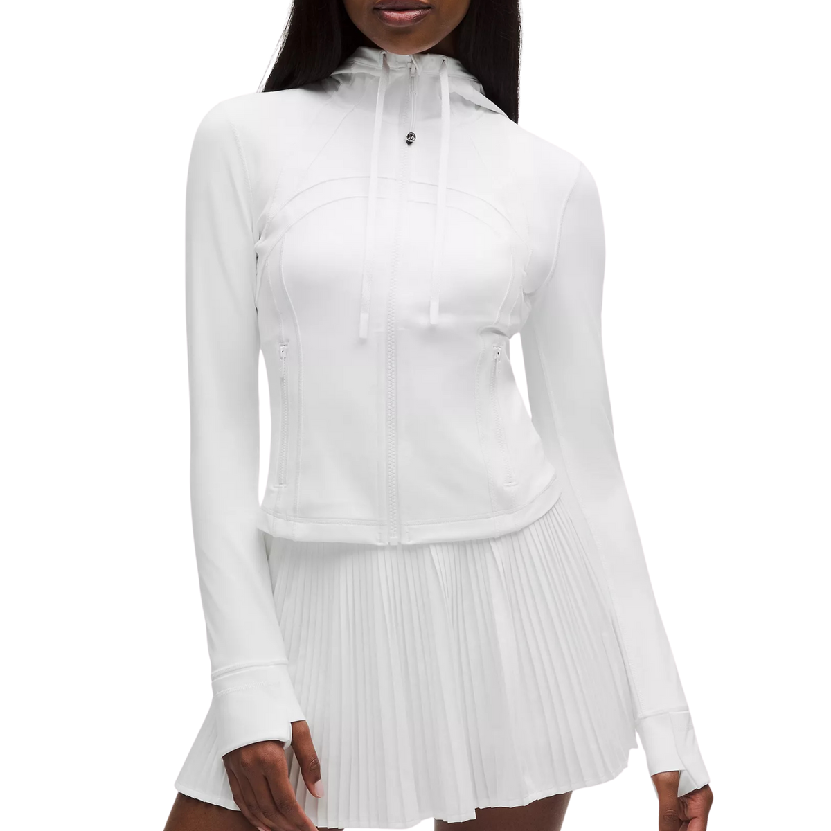 Lululemon Define Cropped Hooded Jacket - White