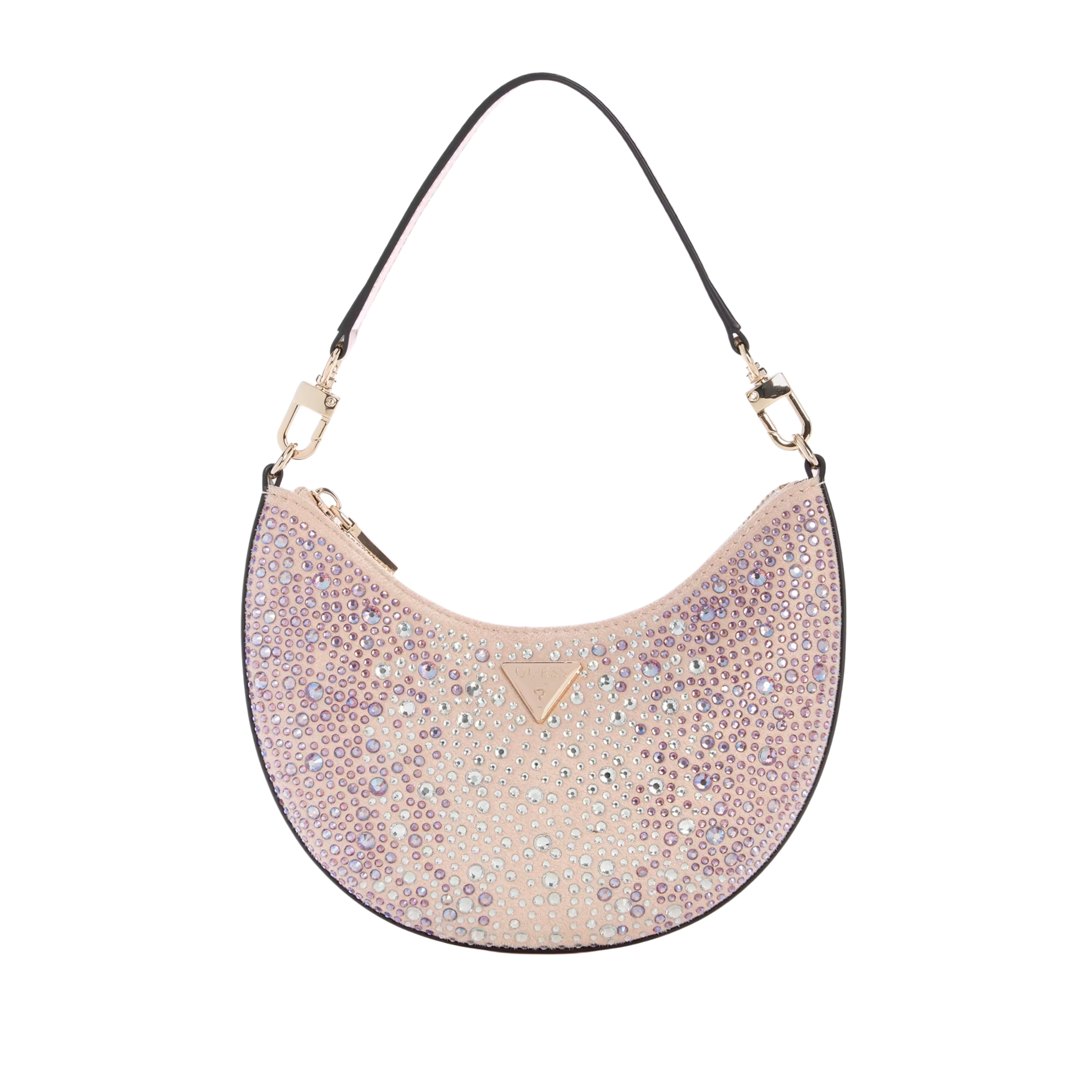 Guess Women Tasmin Rhinestones Hobo Bag - Light Rose