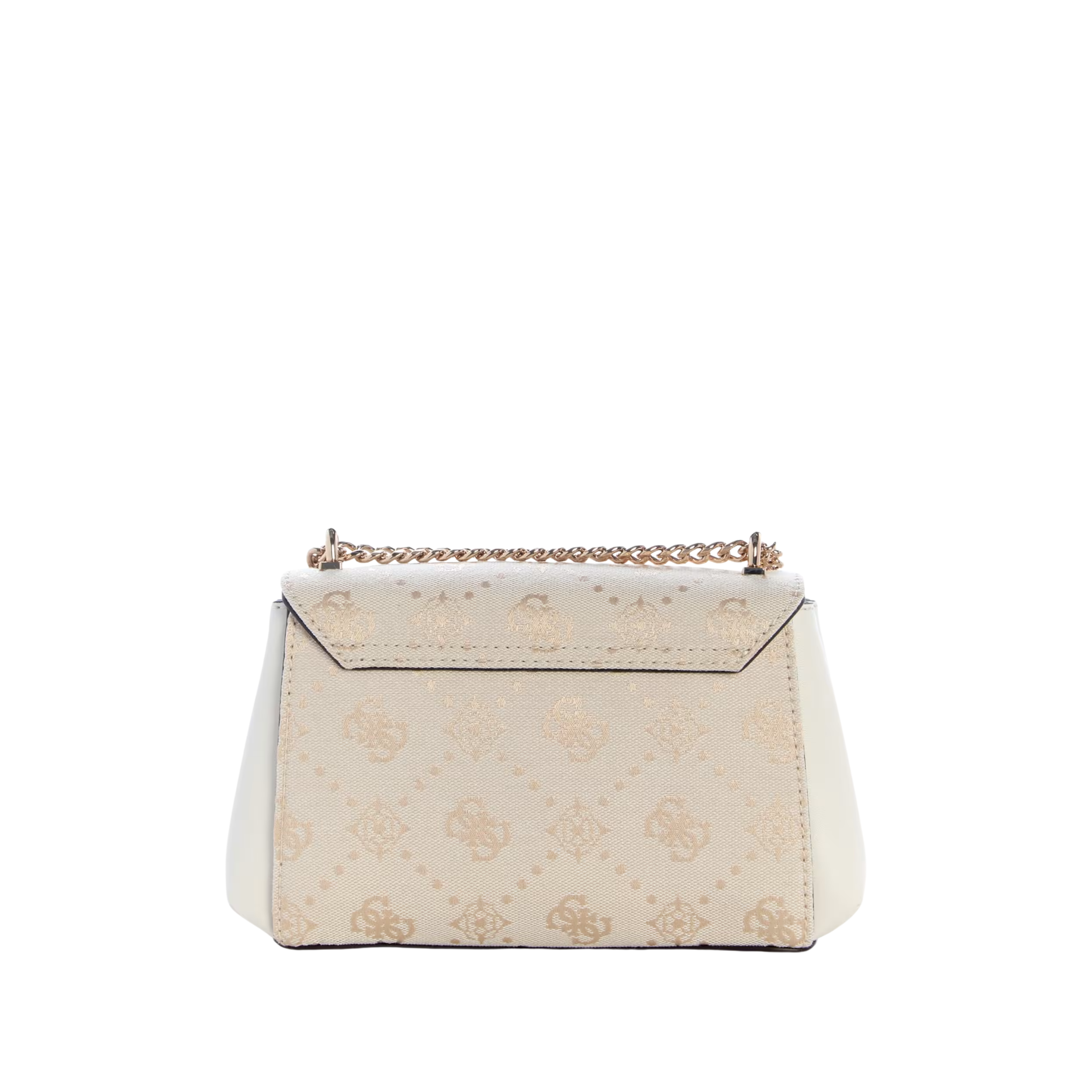 Guess Women Melinda Quattro G Convertible Crossbody - Off White Logo