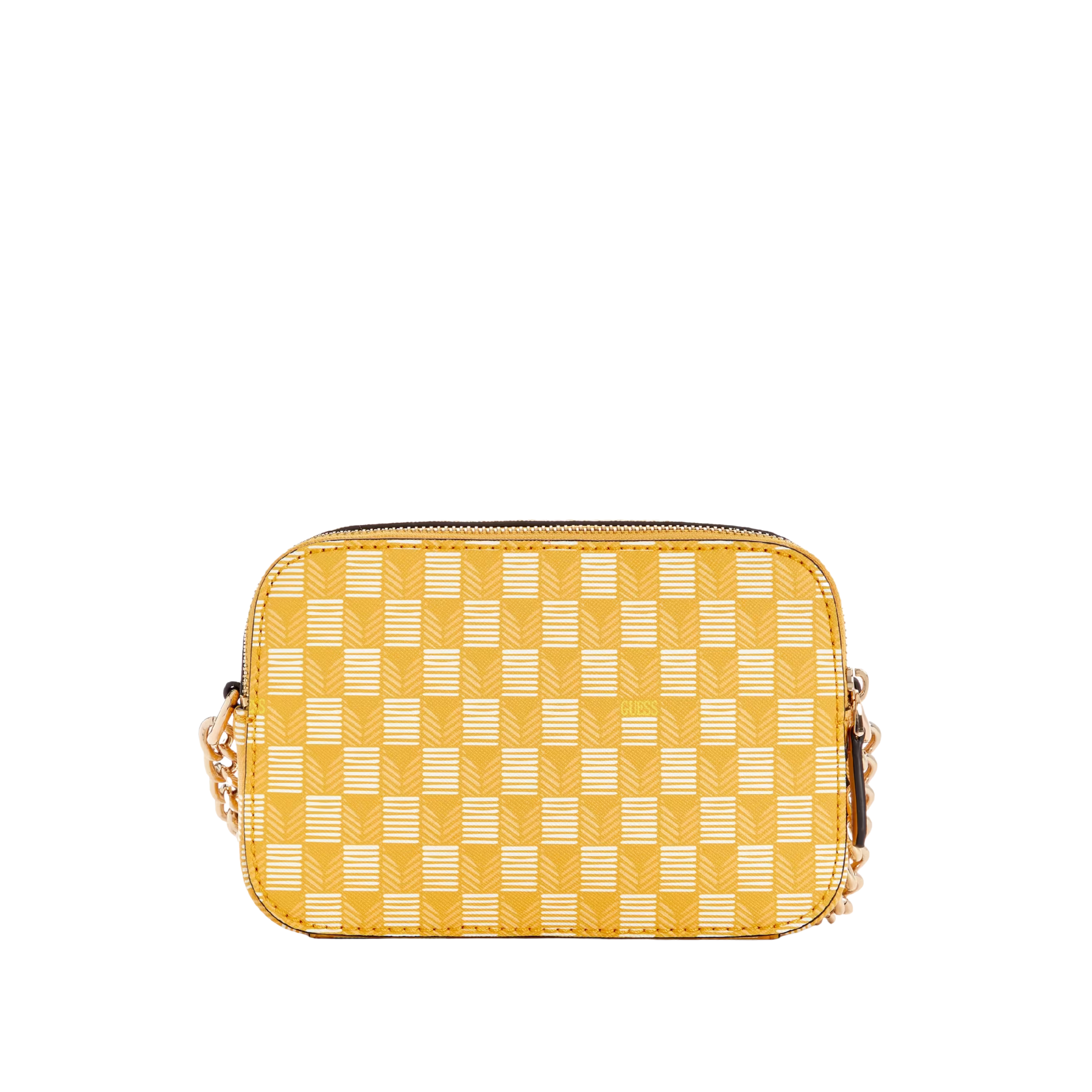 Guess Women Vikky II Crossbody Camera Bag - Yellow Logo