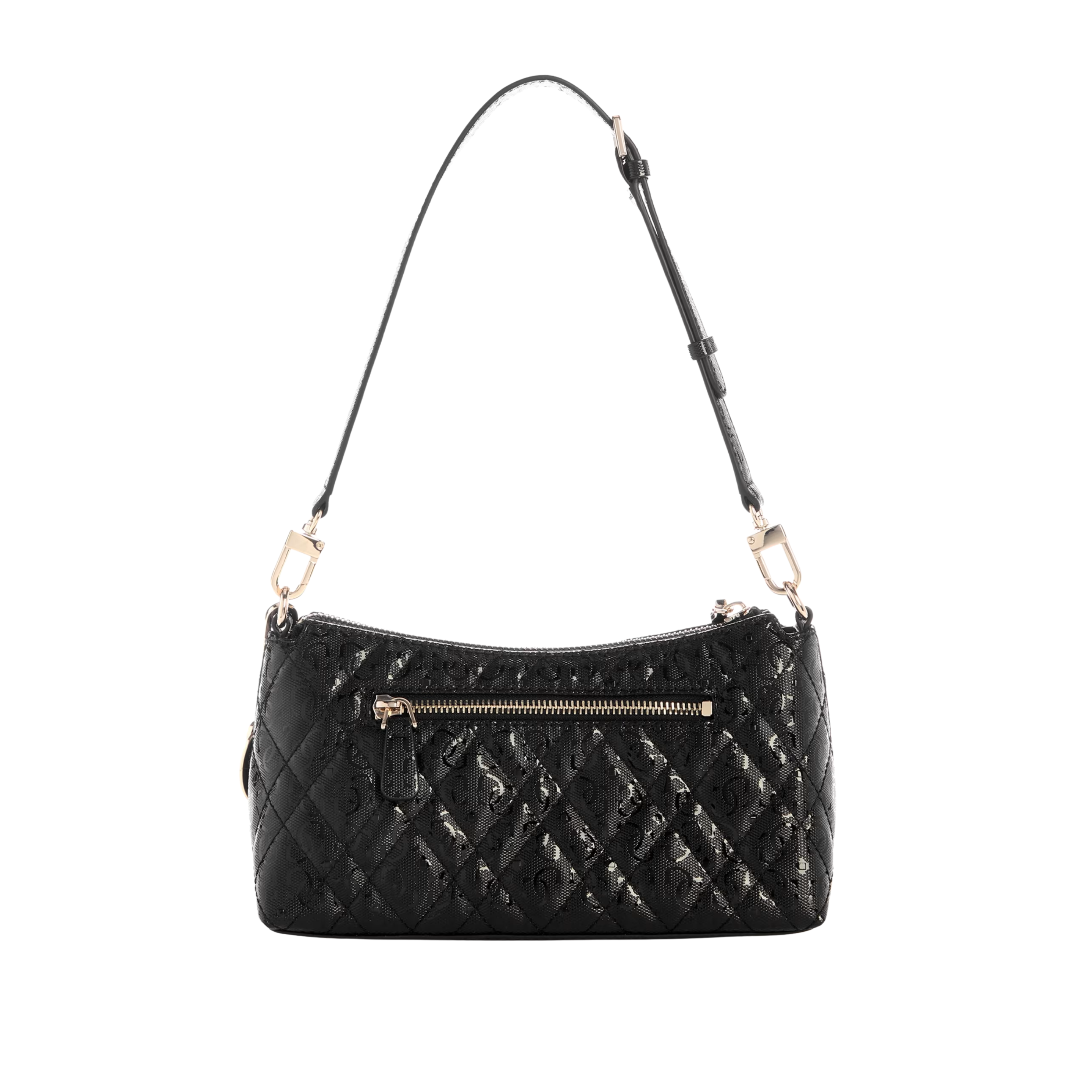 Guess Women Isemay Quilted Shoulder Bag - Black