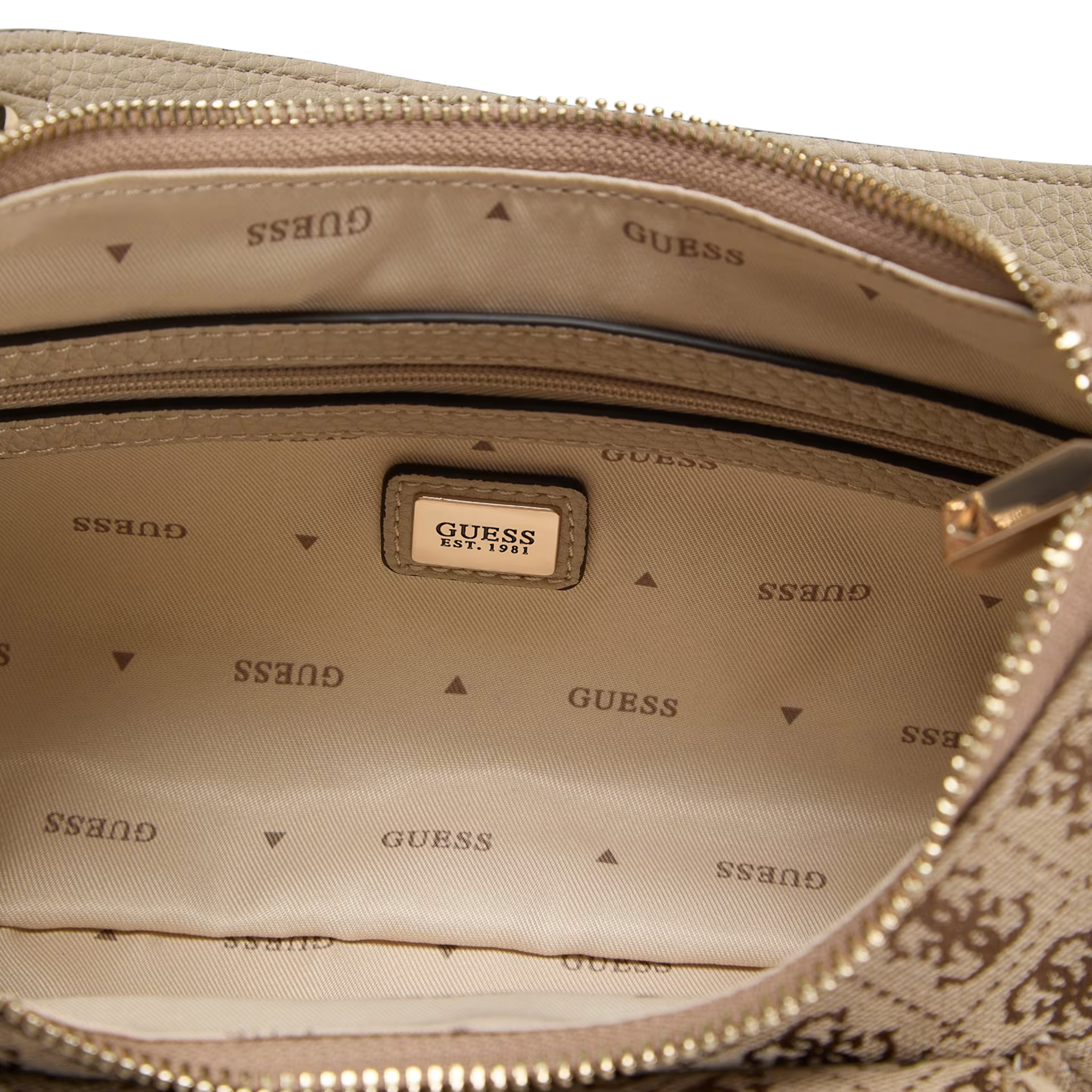 Guess Women Jessa Shoulder Bag - Latte Logo
