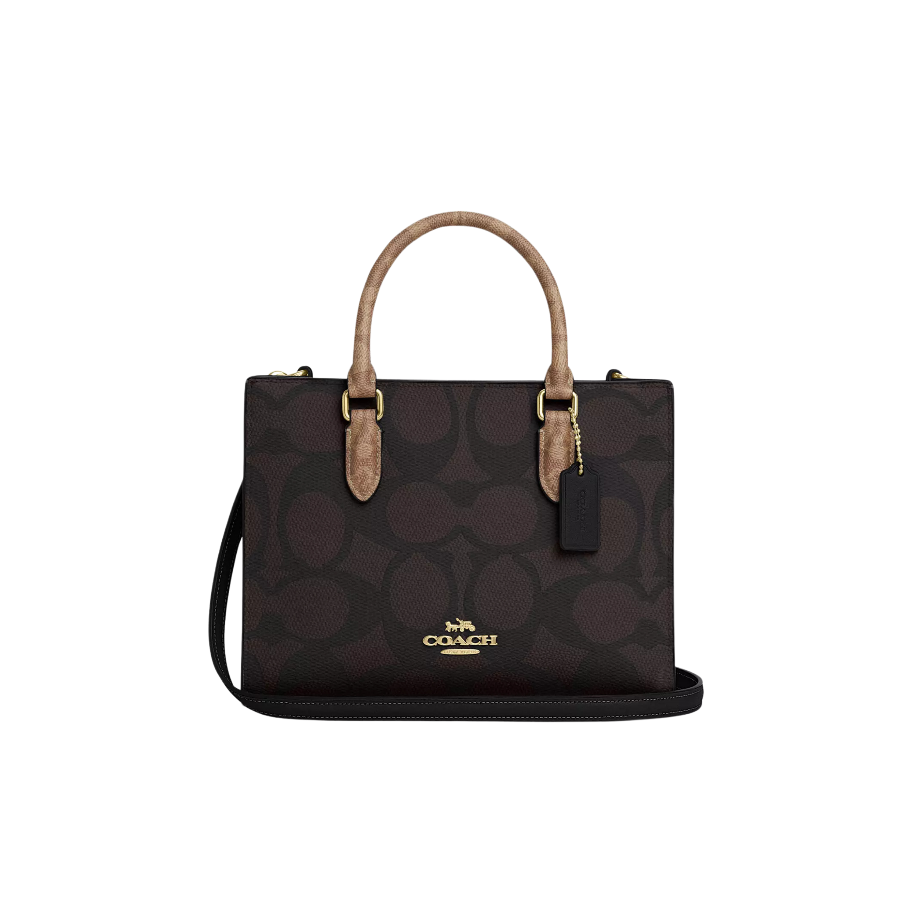 Coach Maggie Small Tote Bag - Walnut Tan