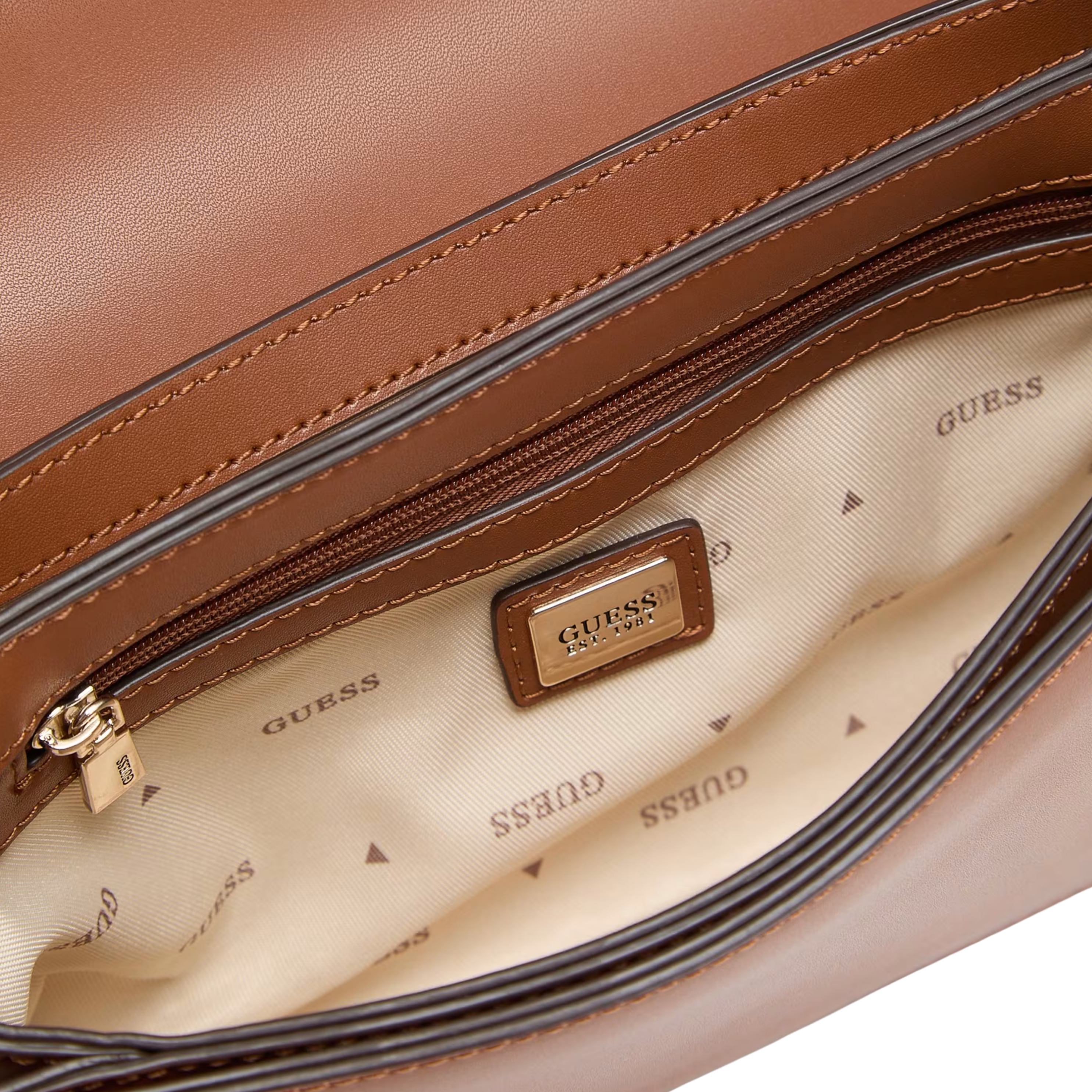Guess Women Janie Logo Crossbody Bag - Cognac