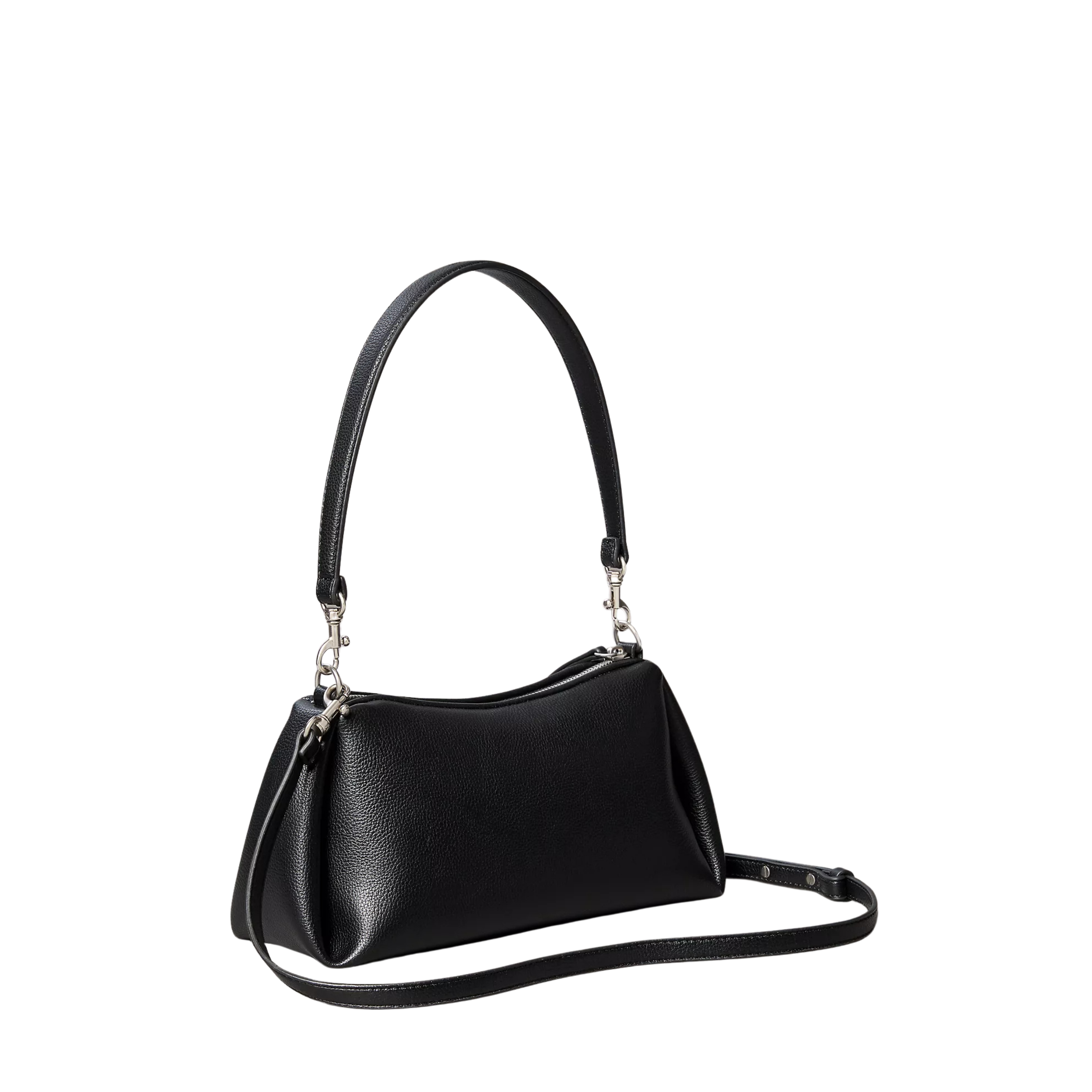 Calvin Klein Women Pebble Pleat Small Shoulder Bag - Black