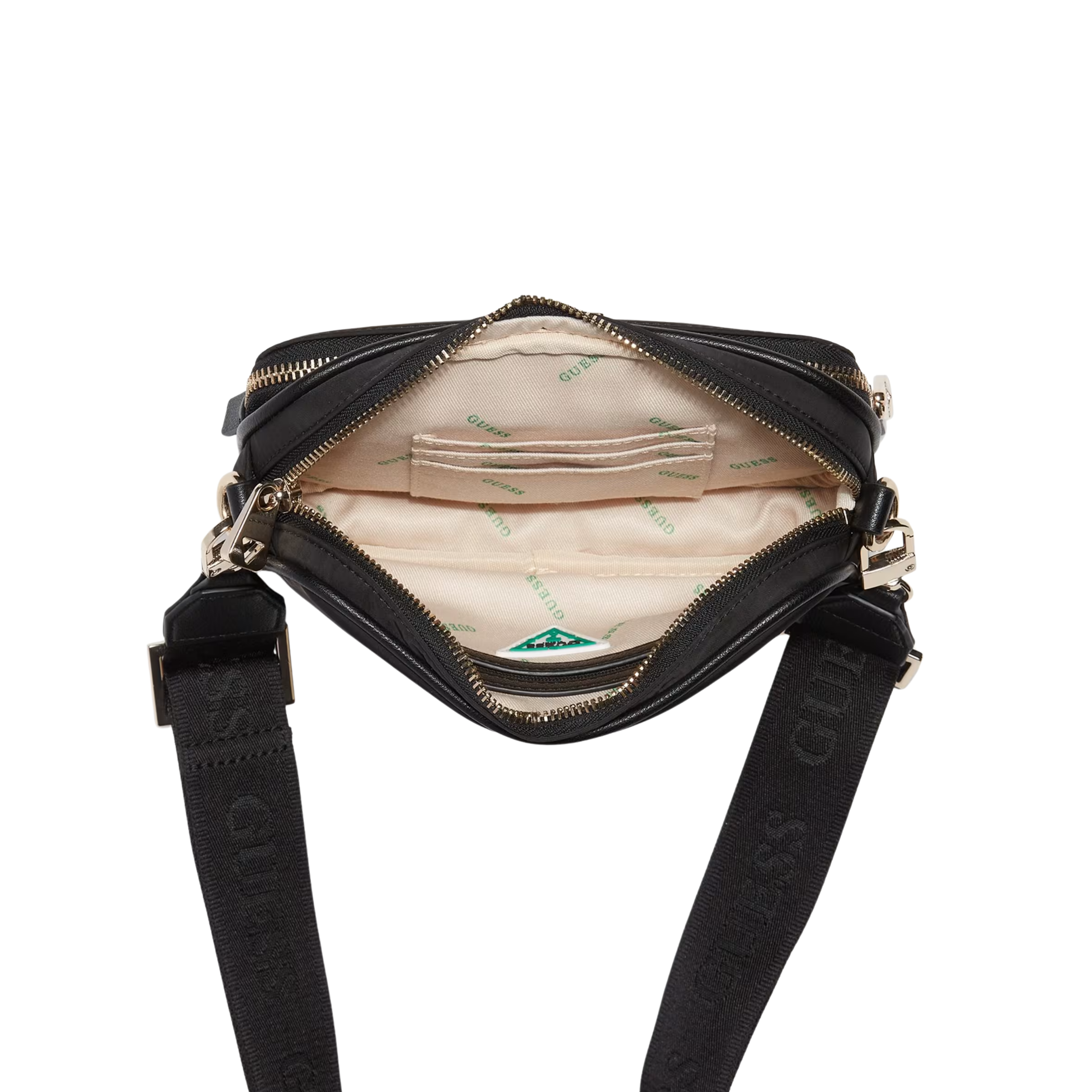 Guess Women Eco Gemma Camera Crossbody - Black