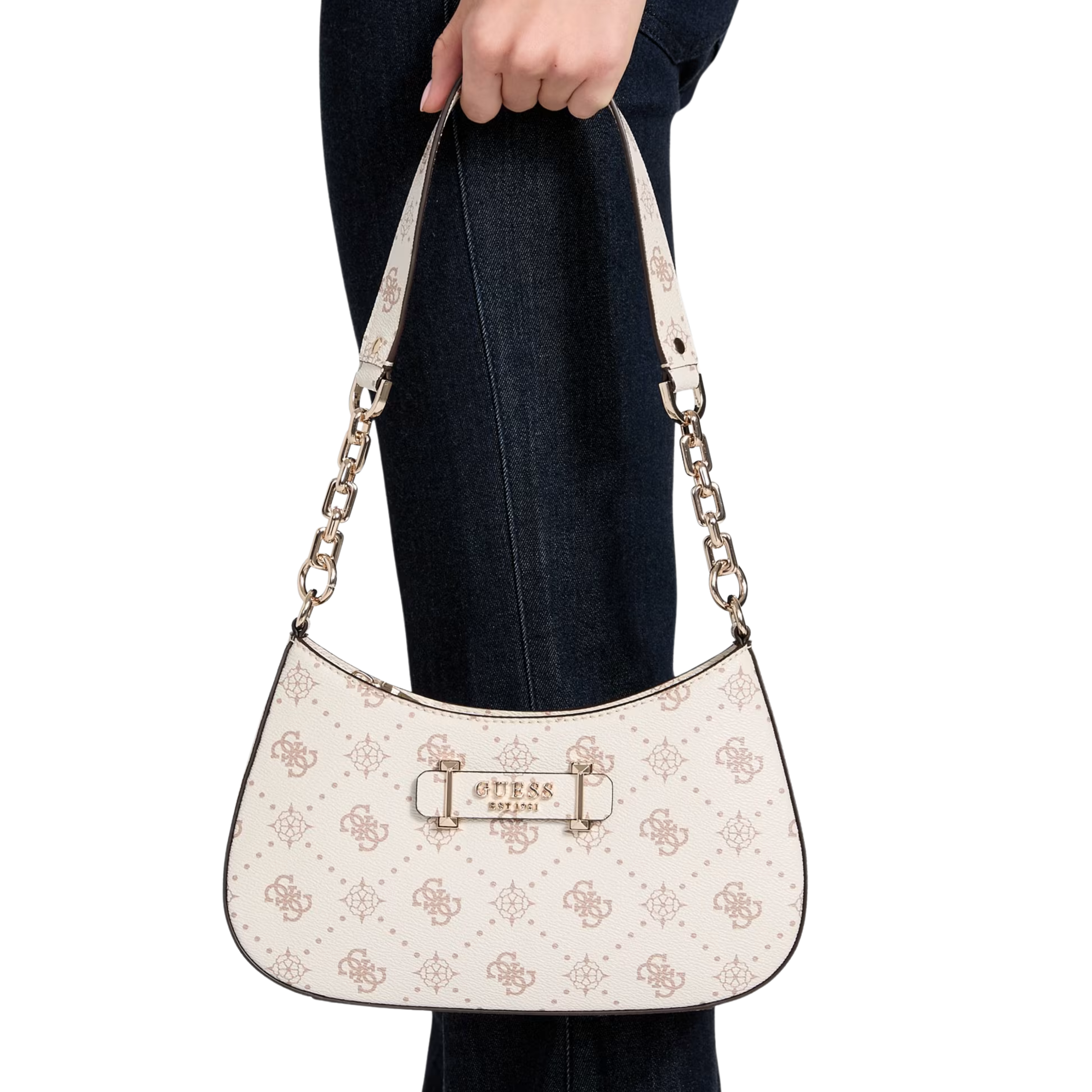 Guess Women Carrie Quattro G Shoulder Bag - Vino Wash
