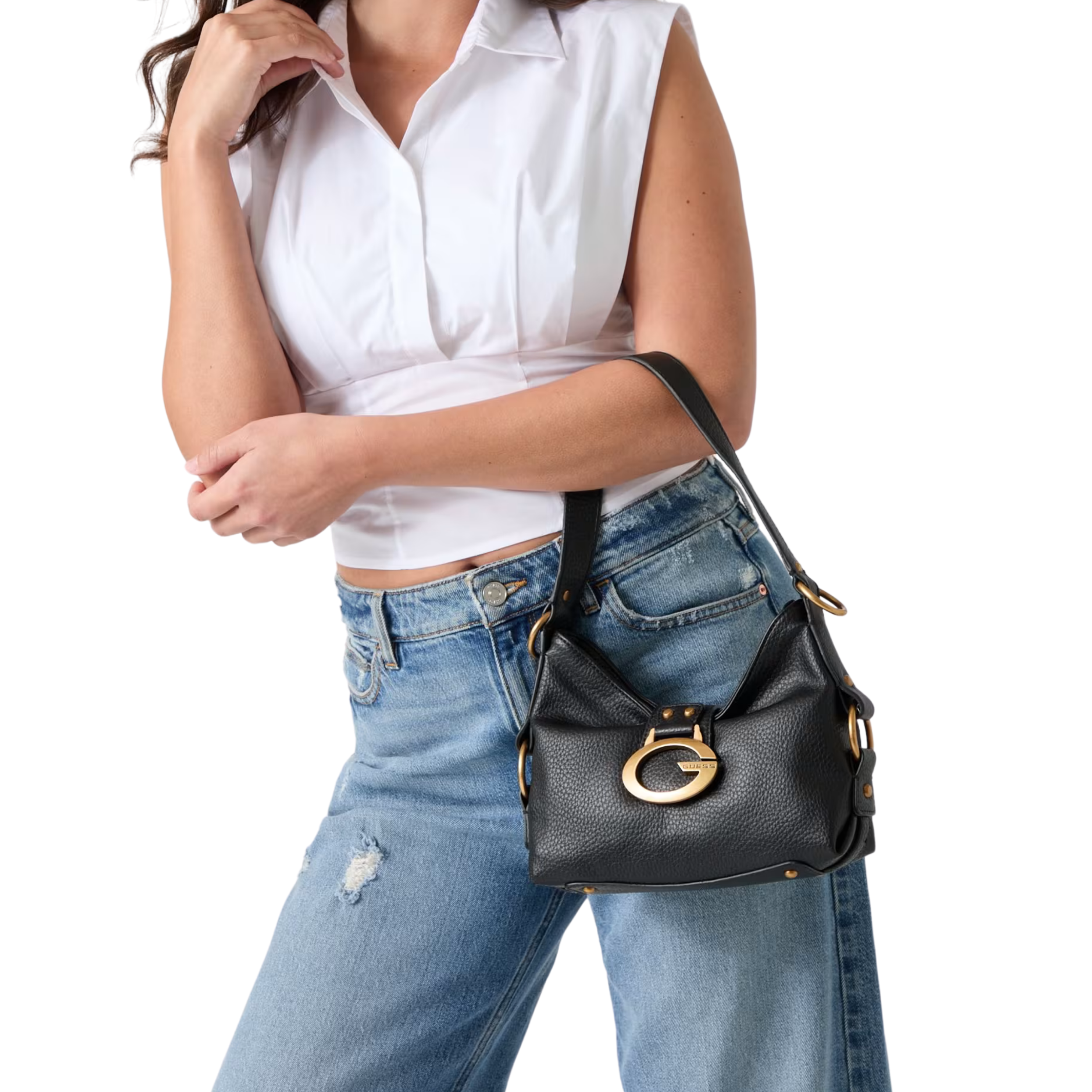 Guess Women Camden Shoulder Bag - Black