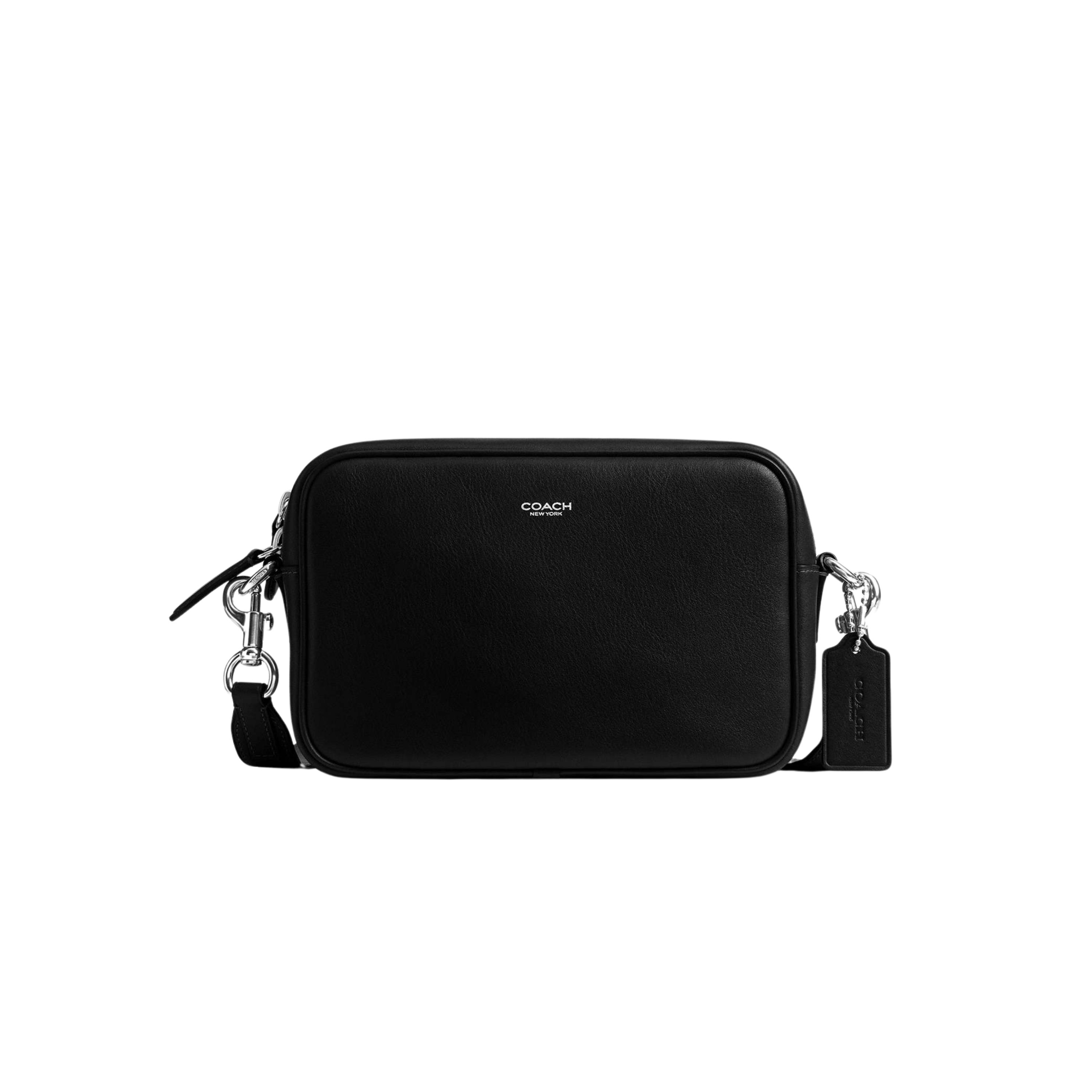 Coach Men Radio Camera Bag - Leather Black