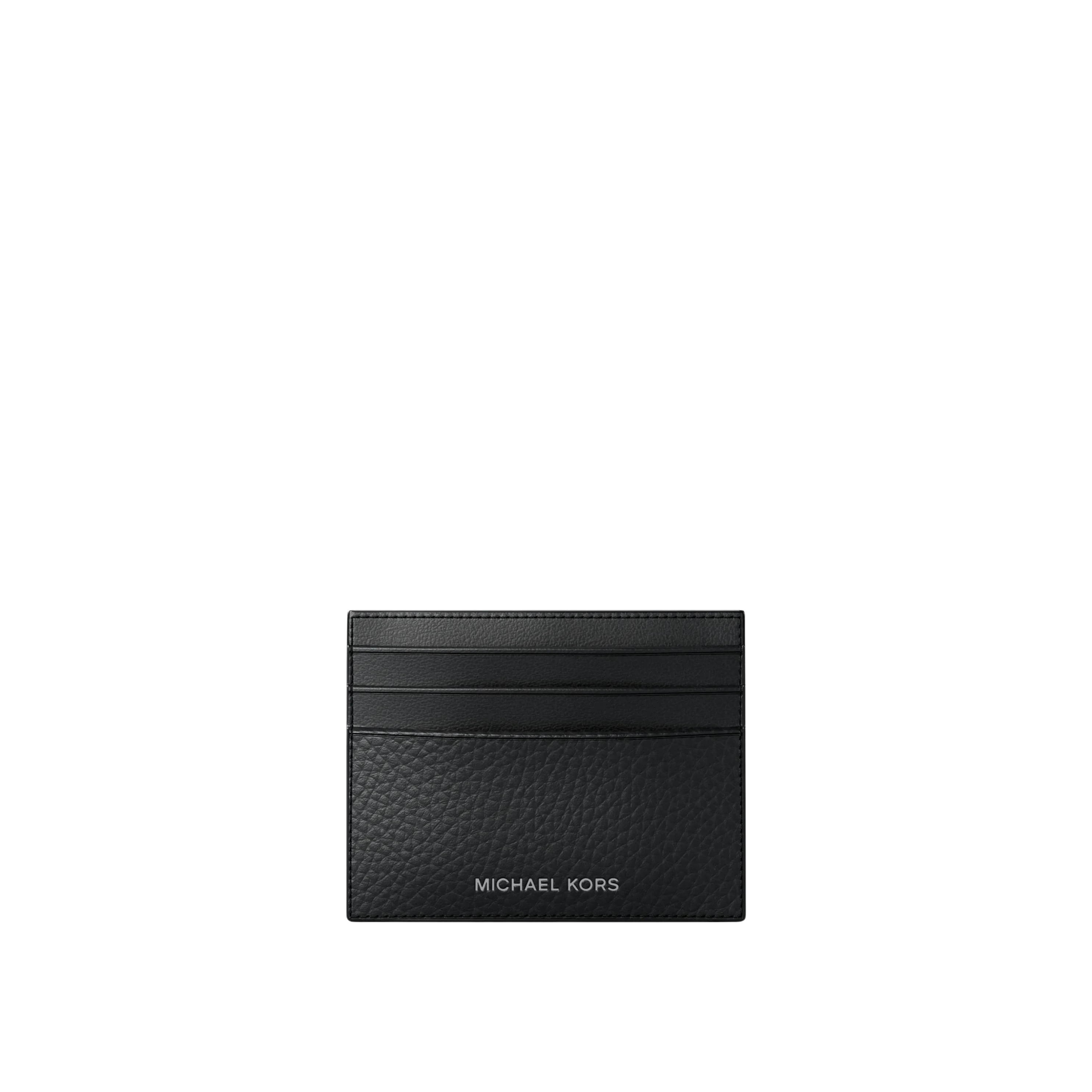 Michael Kors Men Cooper Pebbled Leather Card Case - Black
