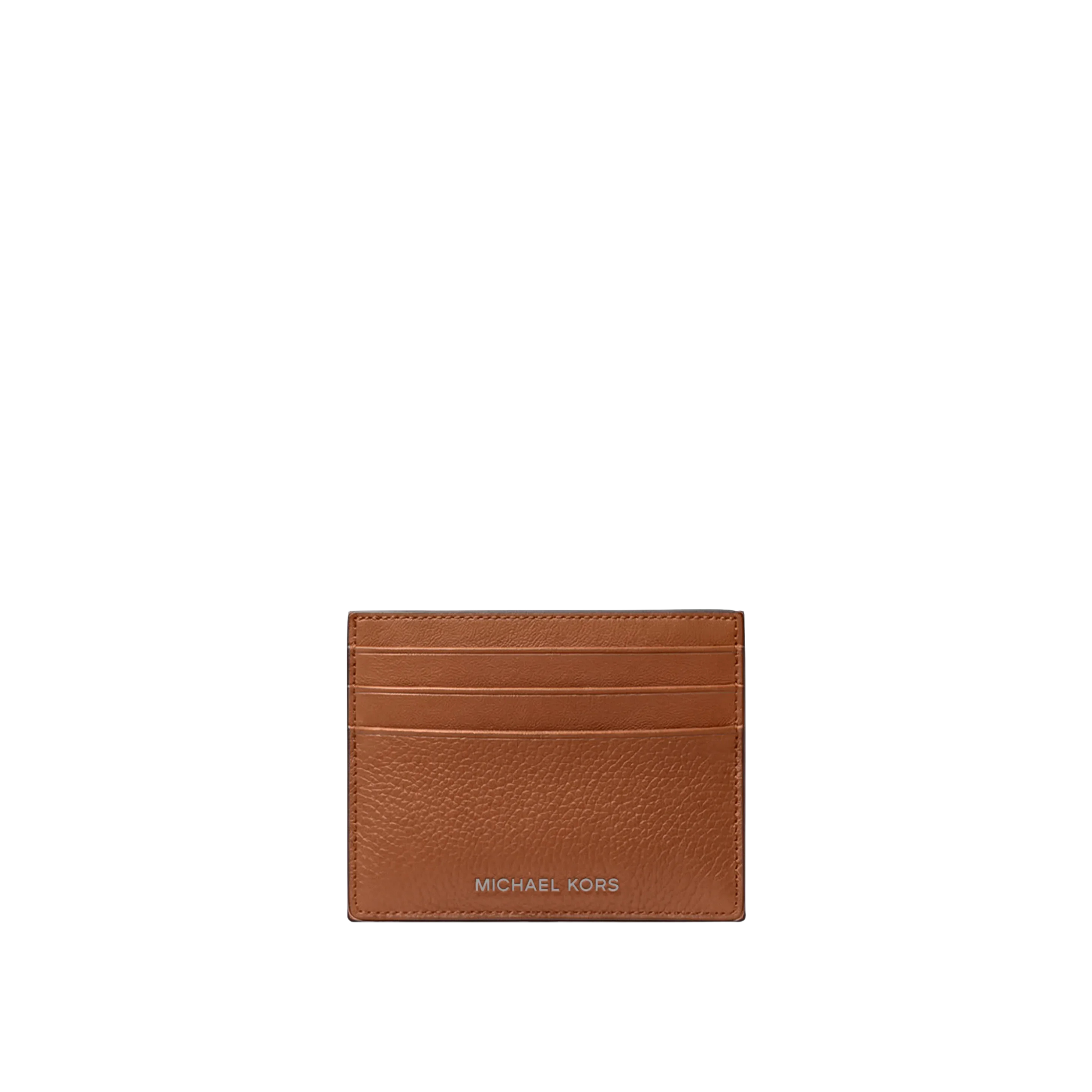 Michael Kors Men Cooper Pebbled Leather Card Case - Luggage