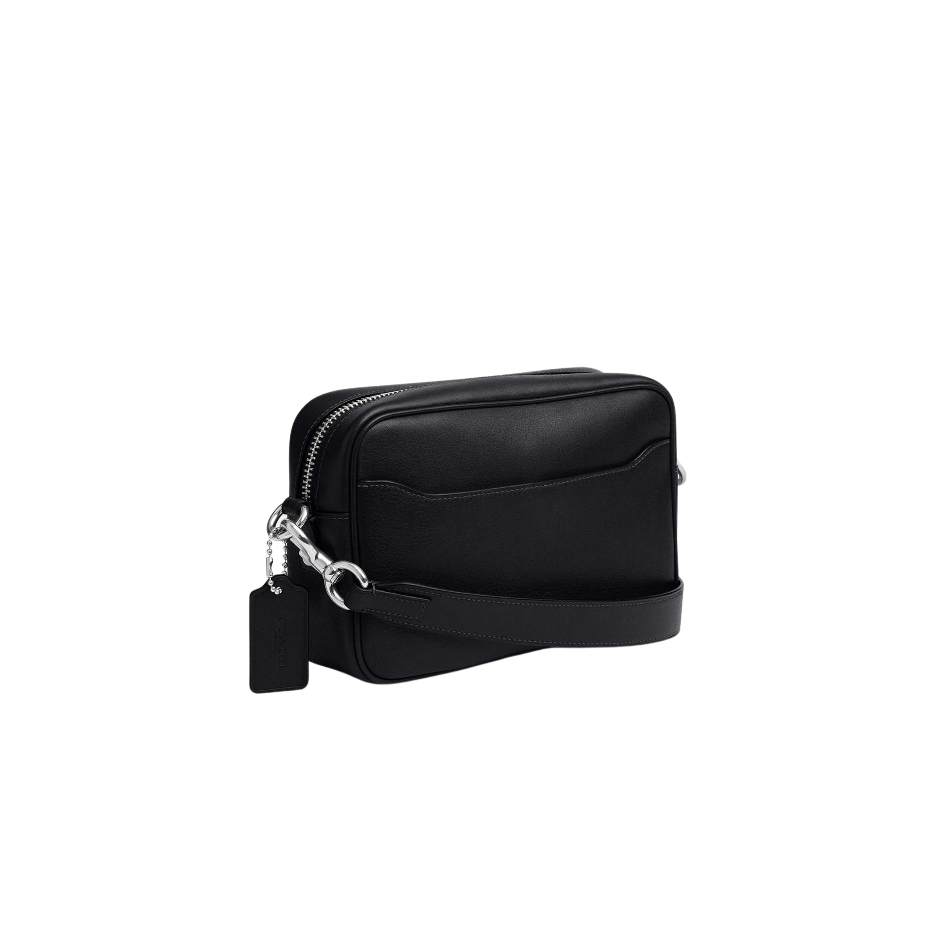 Coach Men Radio Camera Bag - Leather Black