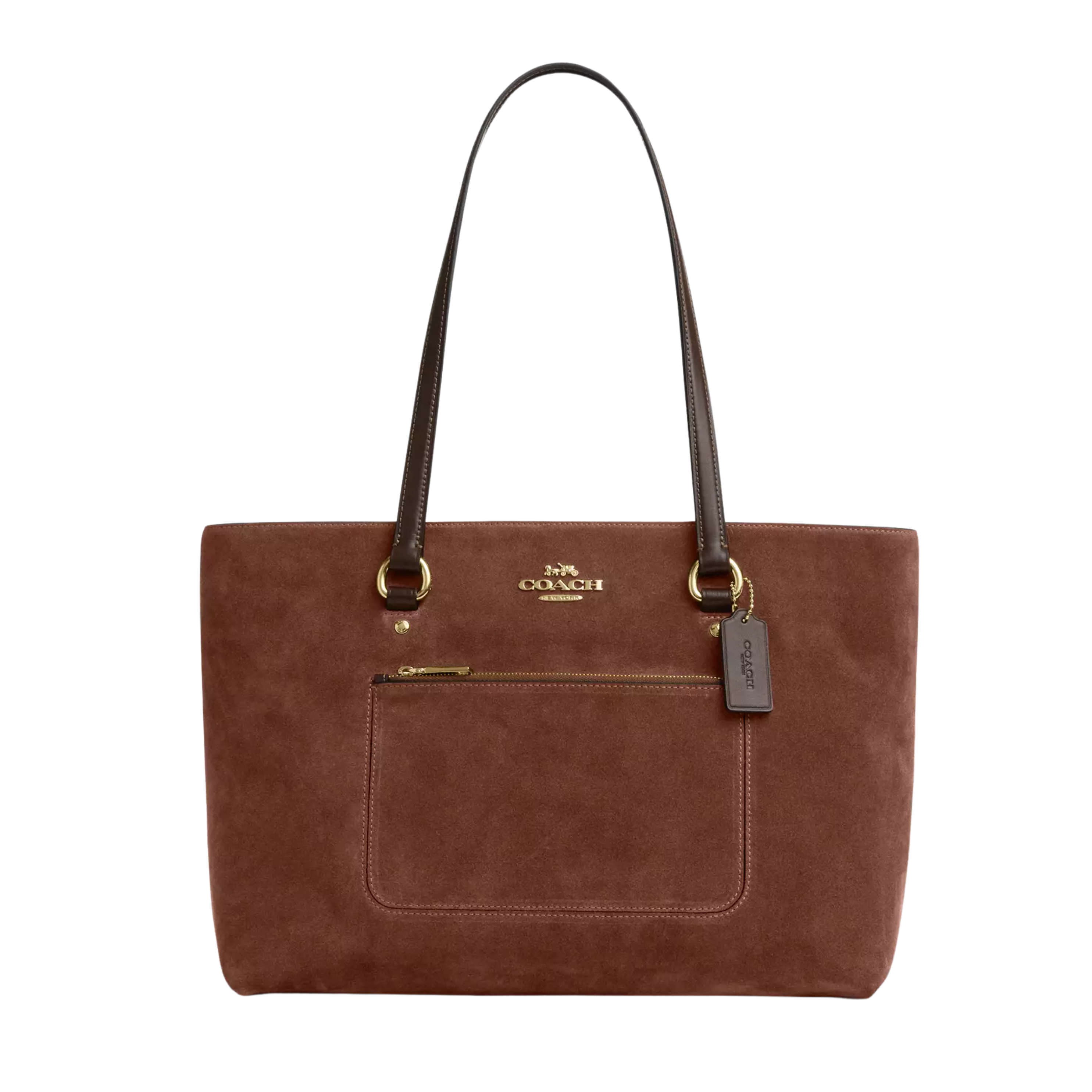 Coach Women Station Tote Bag - Suede Gold