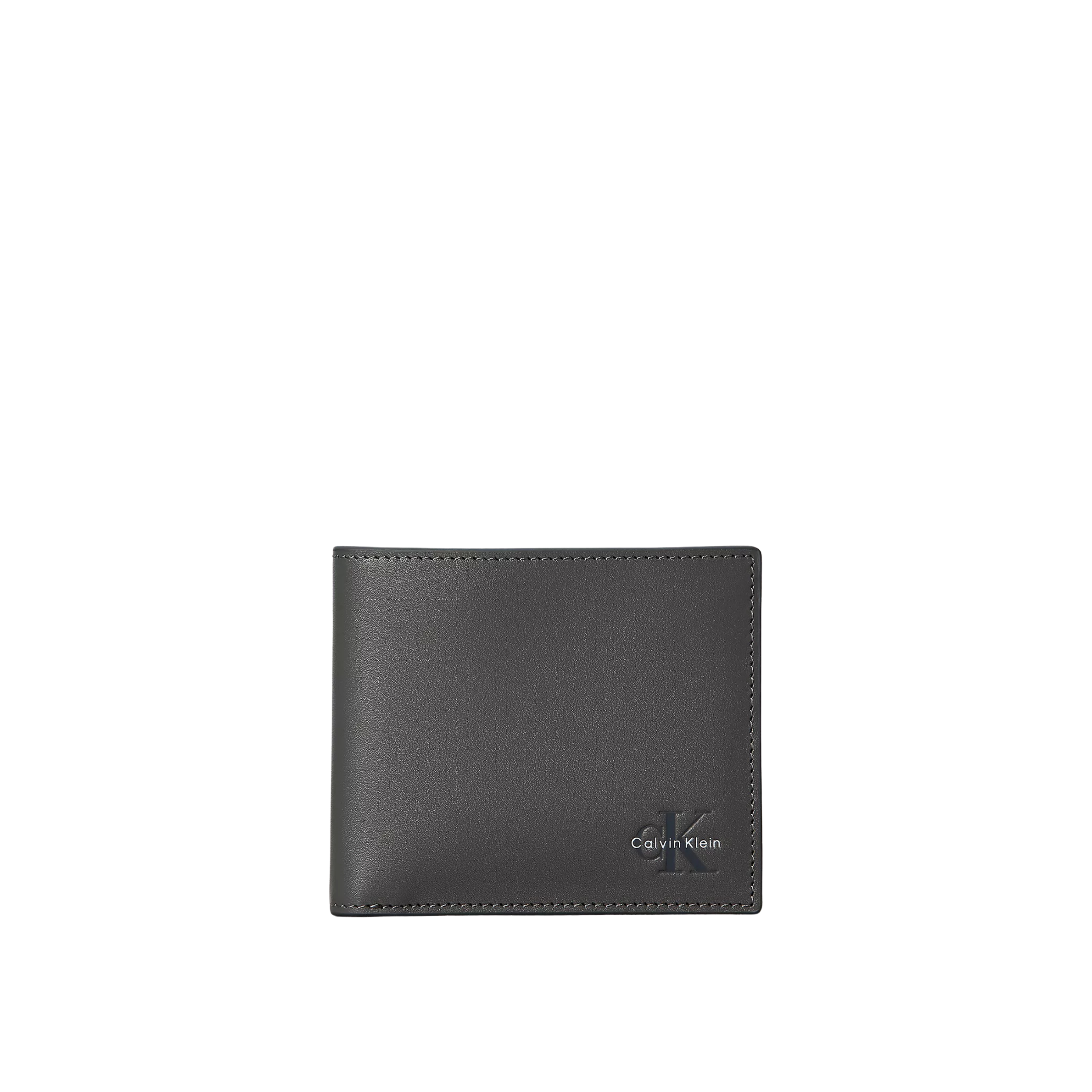 Calvin Klein Men Monologo Bifold Wallet - Granite Gray