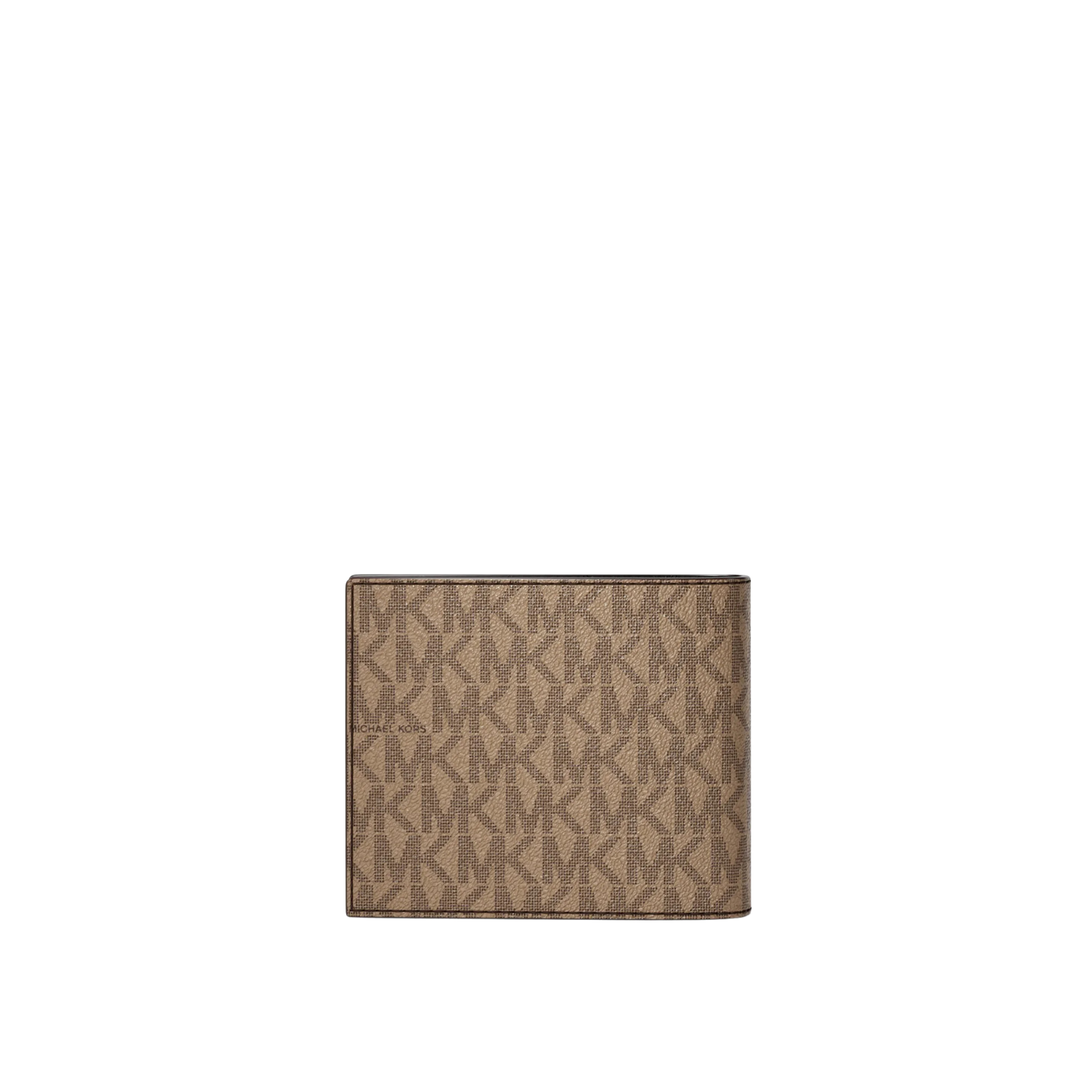 Michael Kors Men Cooper Logo Billfold Wallet With Passcase - Camel