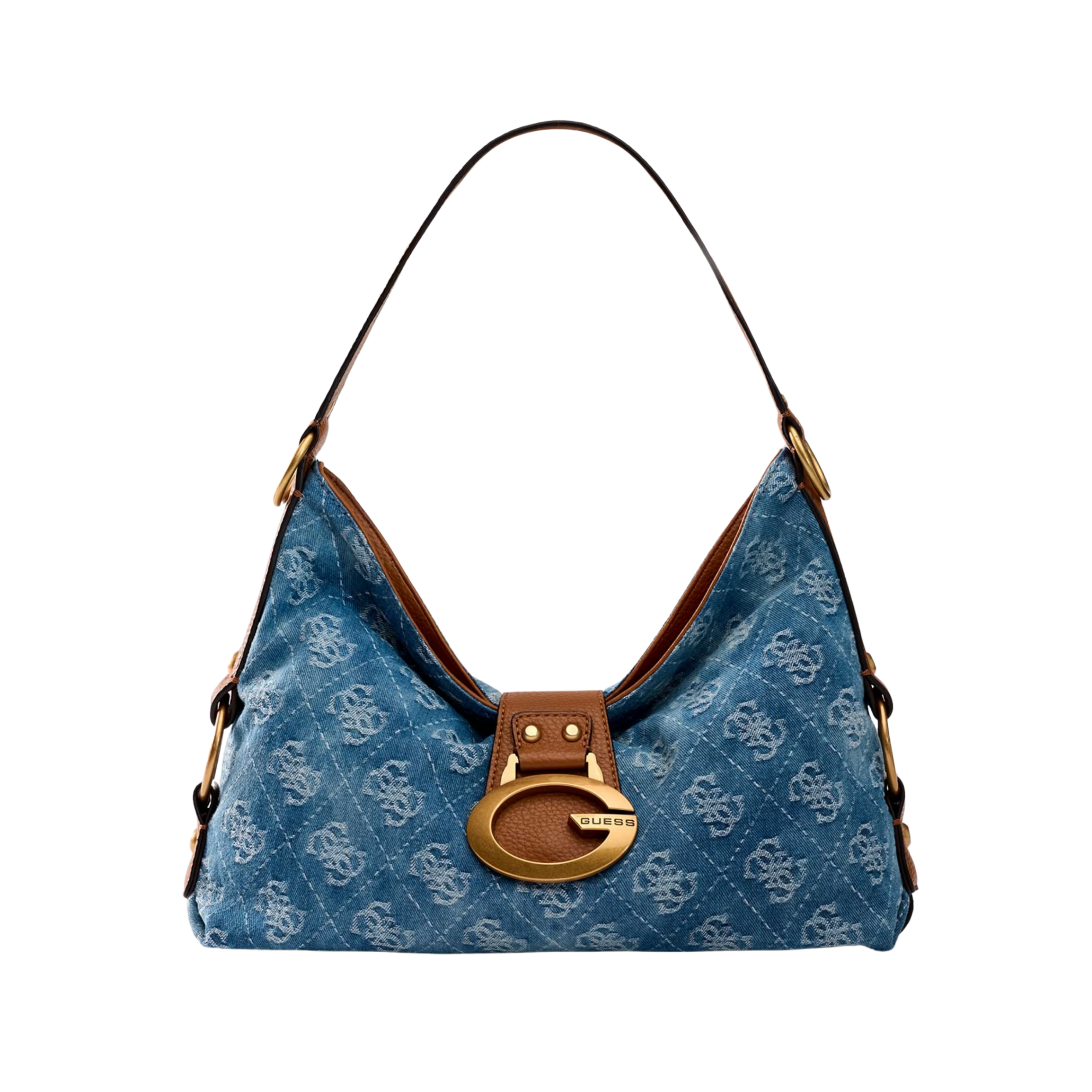 Guess Women Camden Medium Shoulder Bag - Light Blue