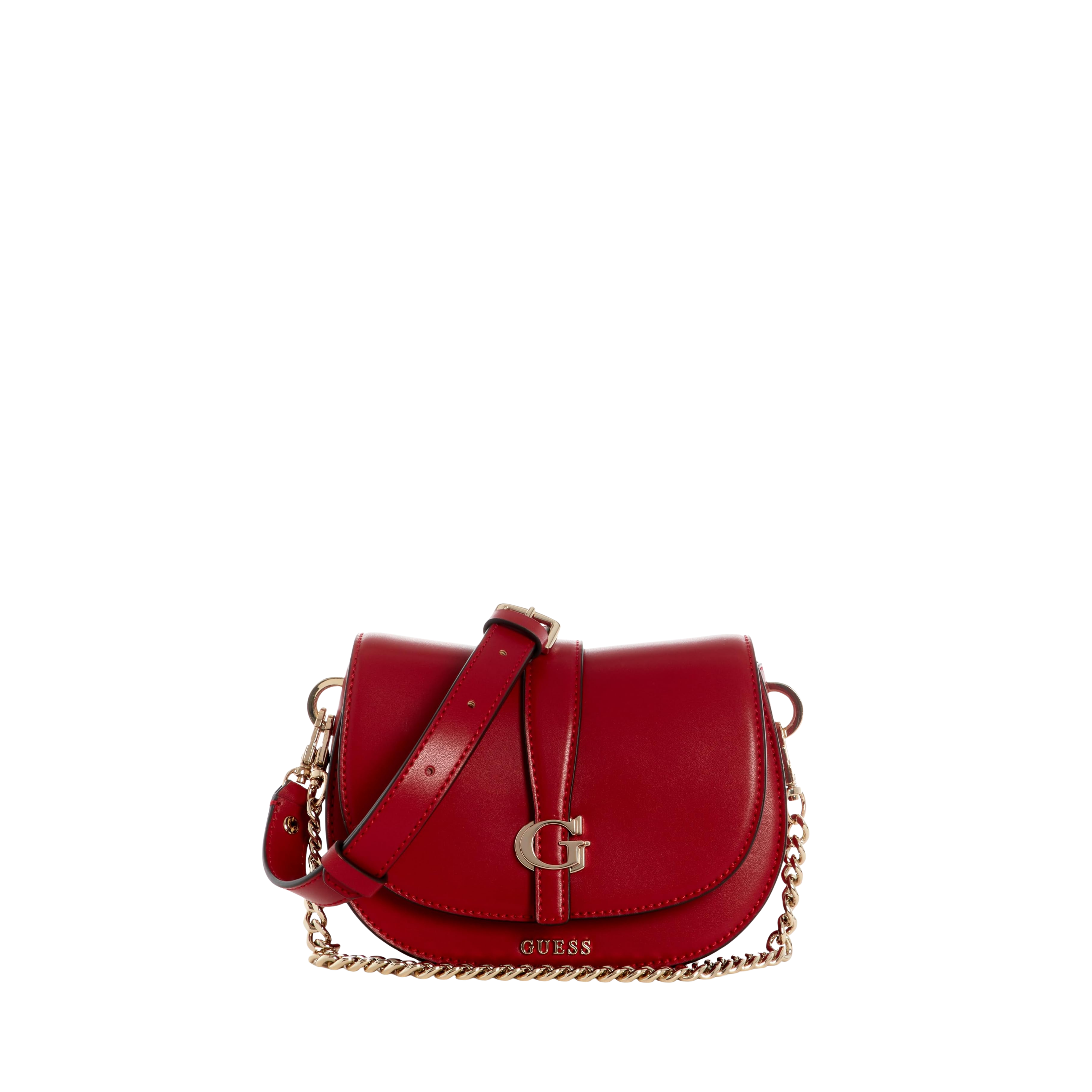 Guess Women Carrie Mini Crossbody - Dark Cherry