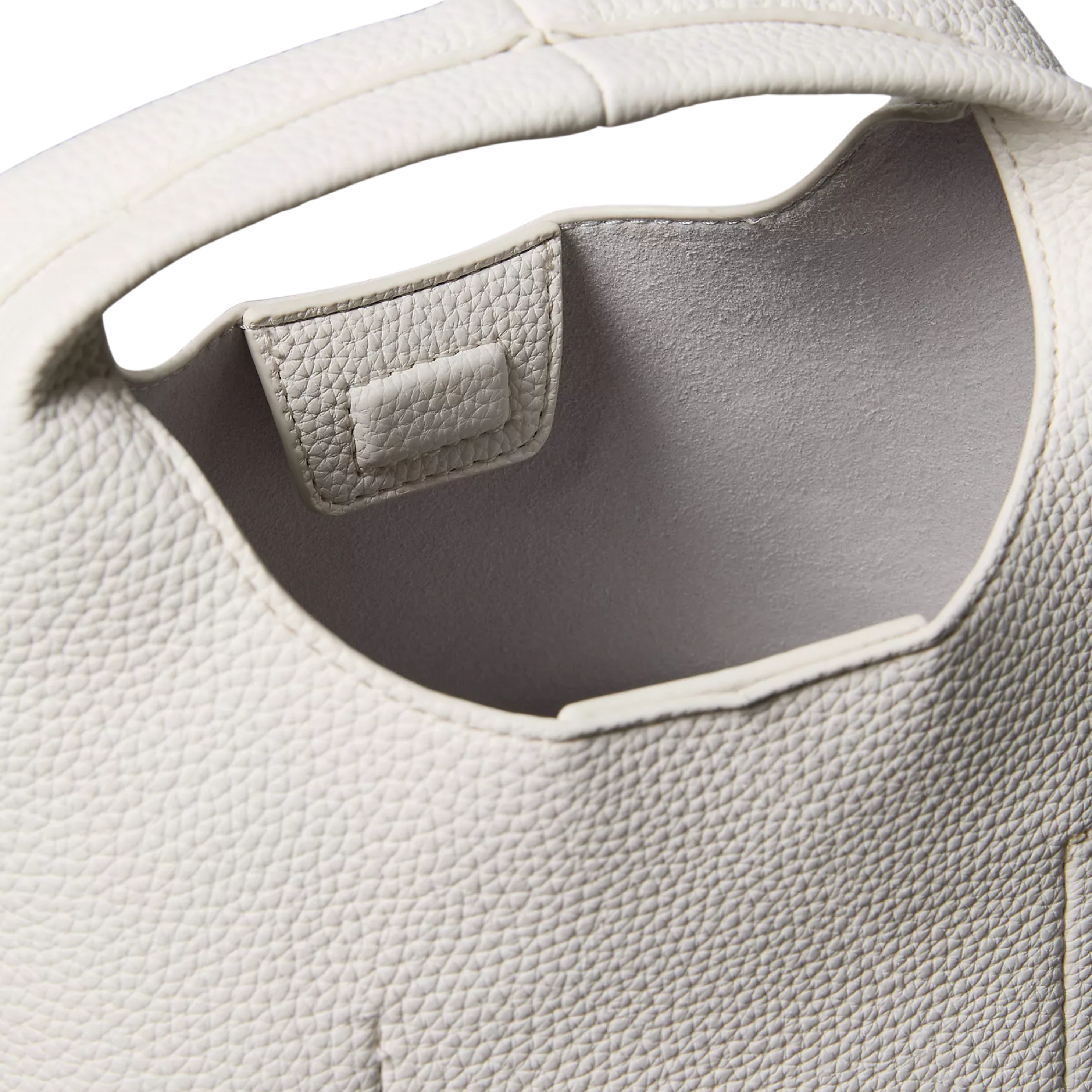Calvin Klein Women Pebble Grain Small Slouchy Bag - White Alyssum