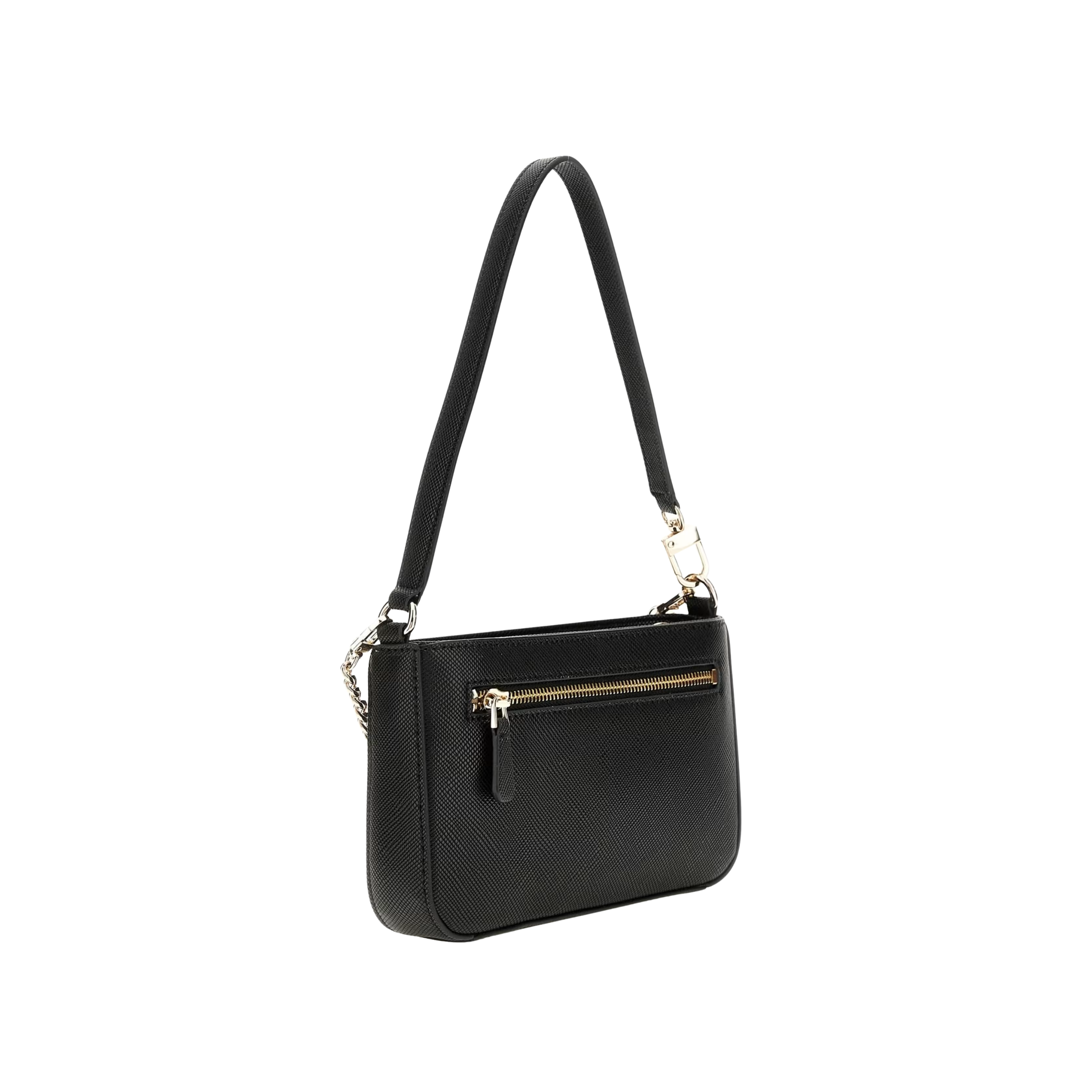 Guess Women Noelle Saffiano Mini Shoulder Bag - Black