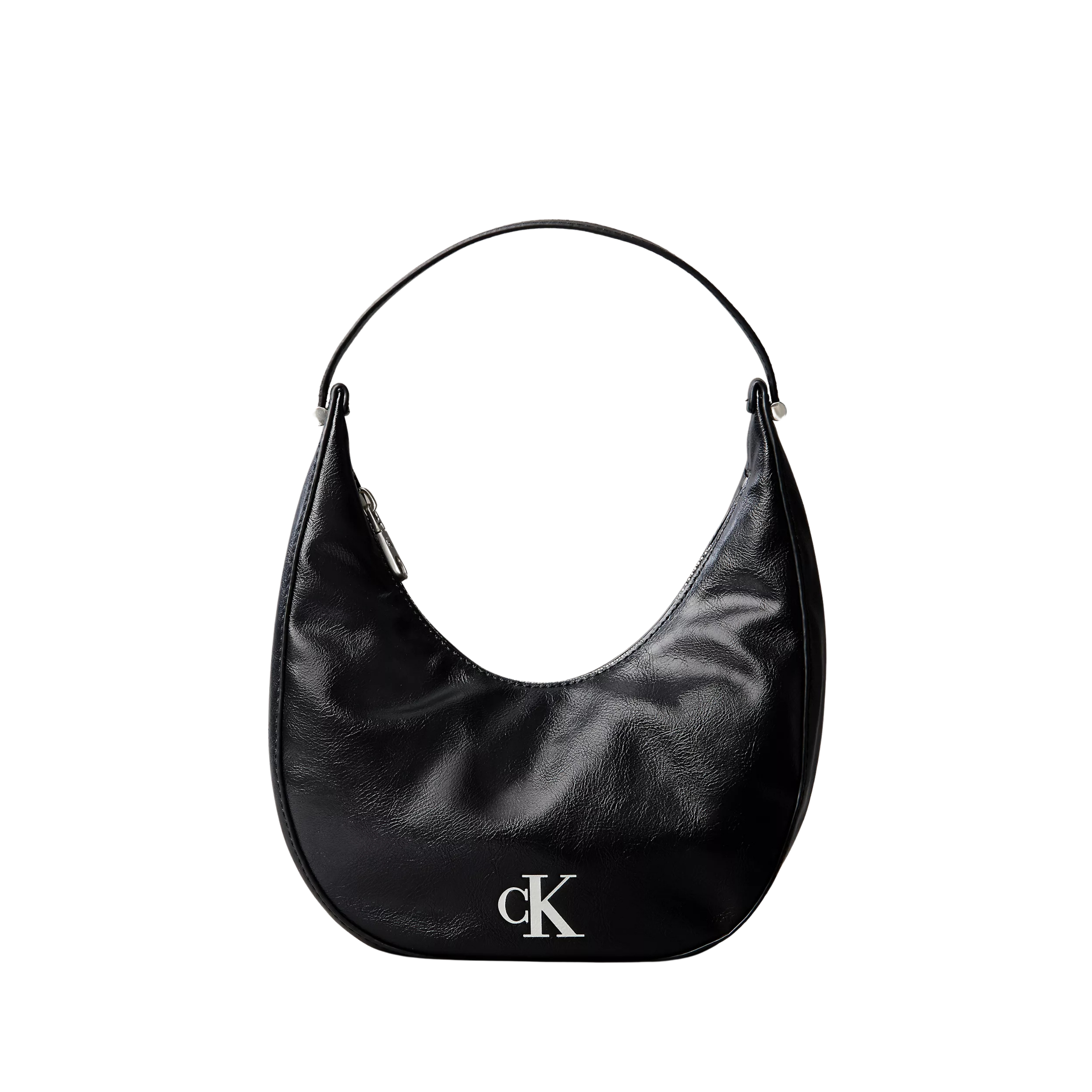 Calvin Klein Women Curved Convertible Small Shoulder Bag - Black