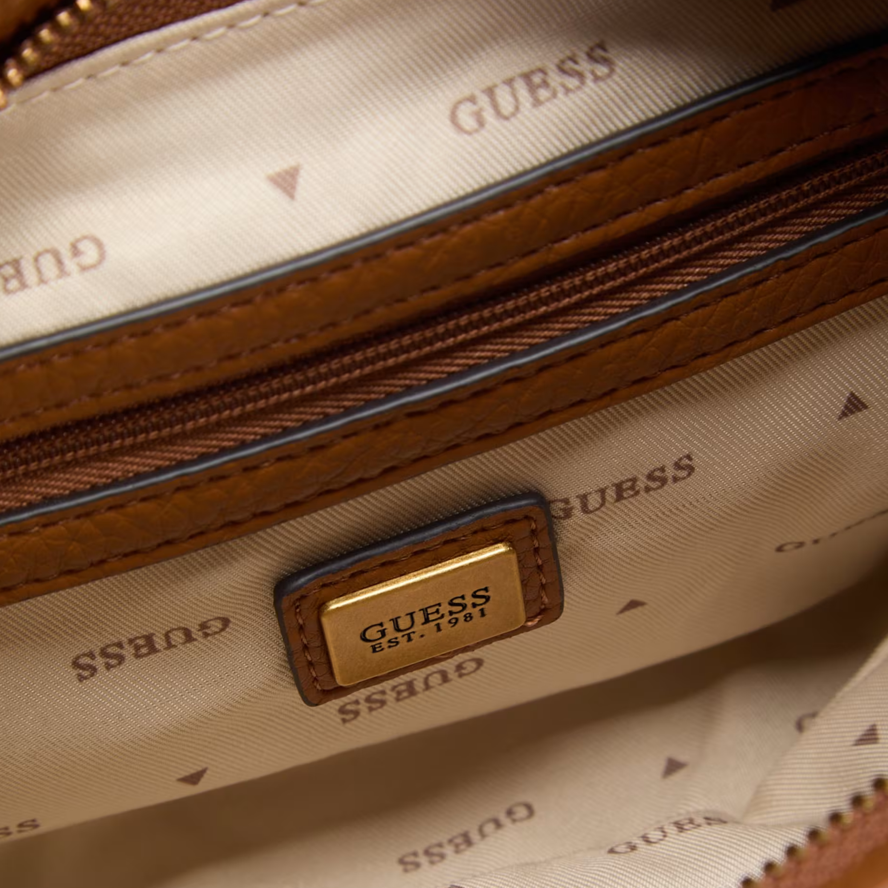 Guess Women Camden Mini Shoulder Bag - Cognac