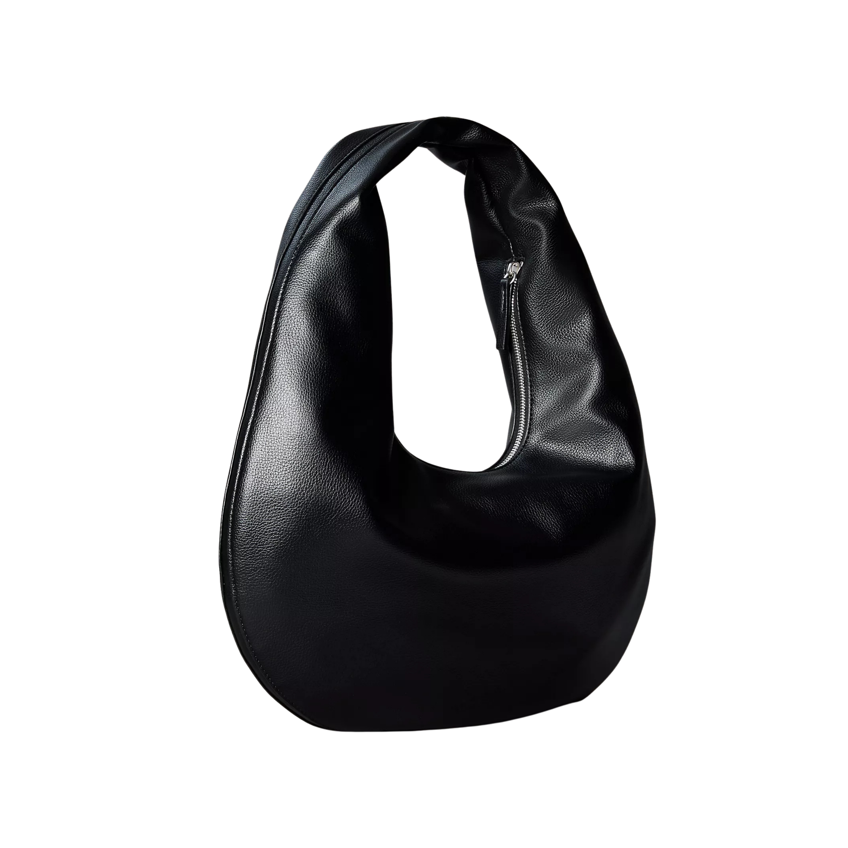 Calvin Klein Women Pebble Grain Crescent Shoulder Bag - Black