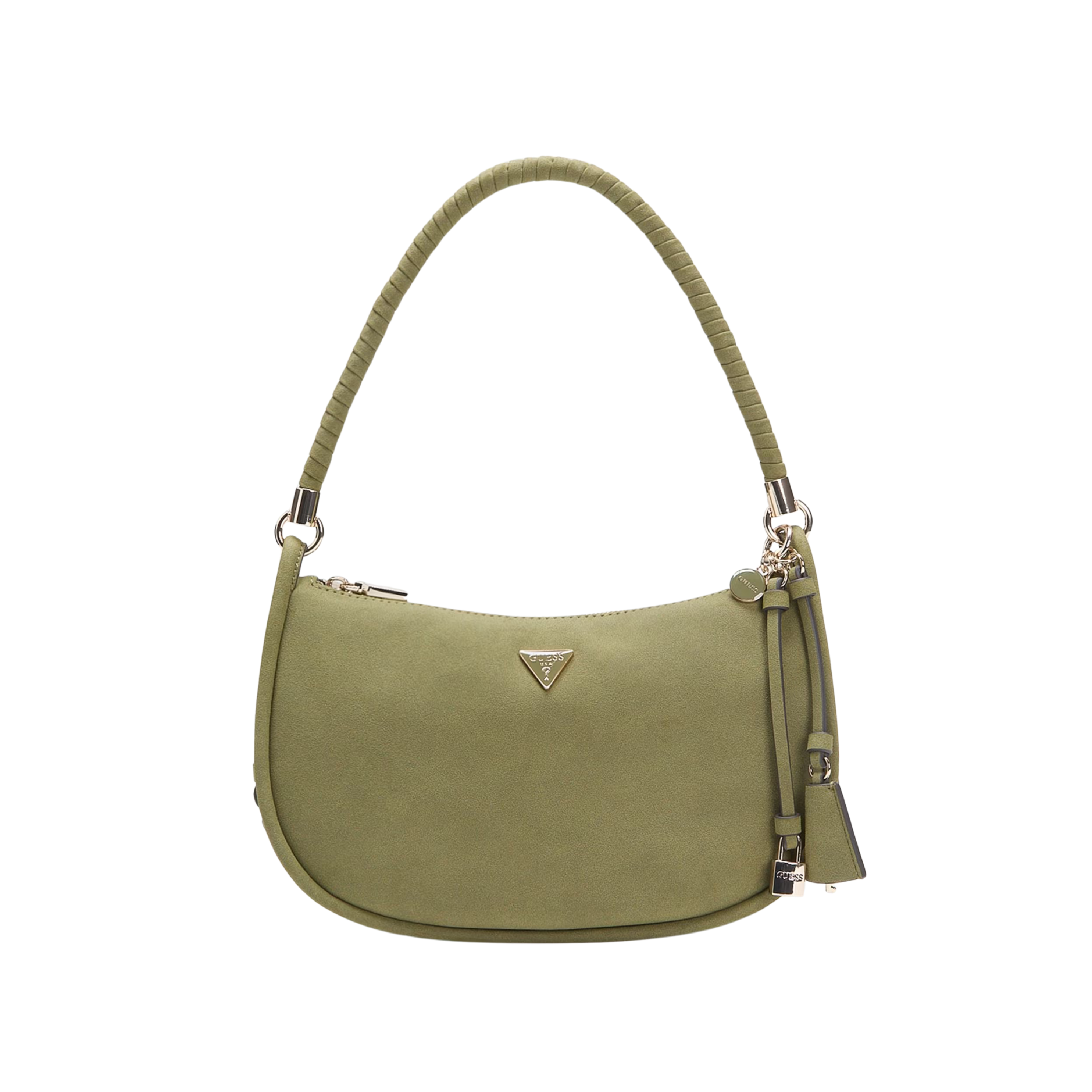 Guess Women Danya Suede Shoulder Bag - Olive