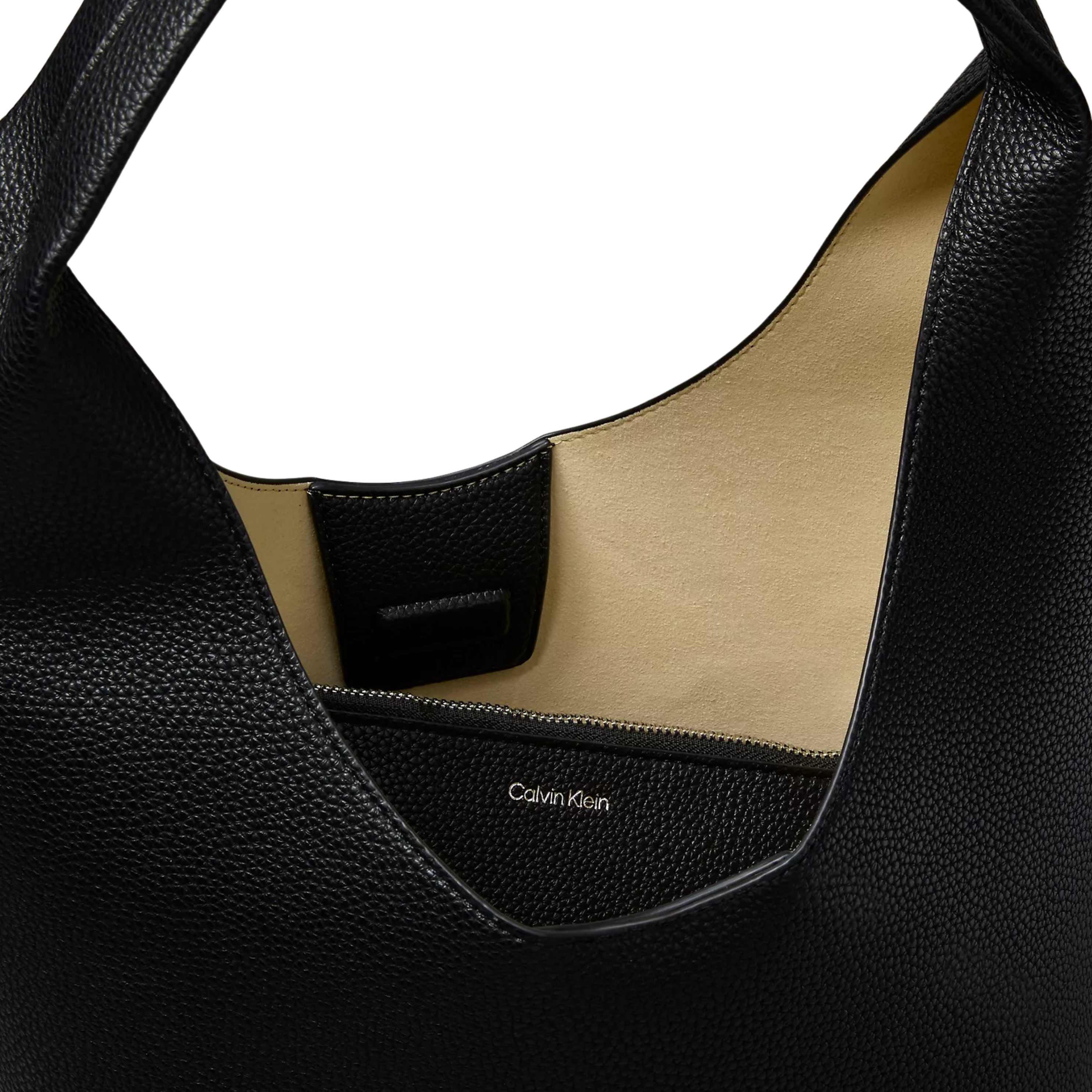 Calvin Klein Women Pebble Grain Slouchy Bag - Black